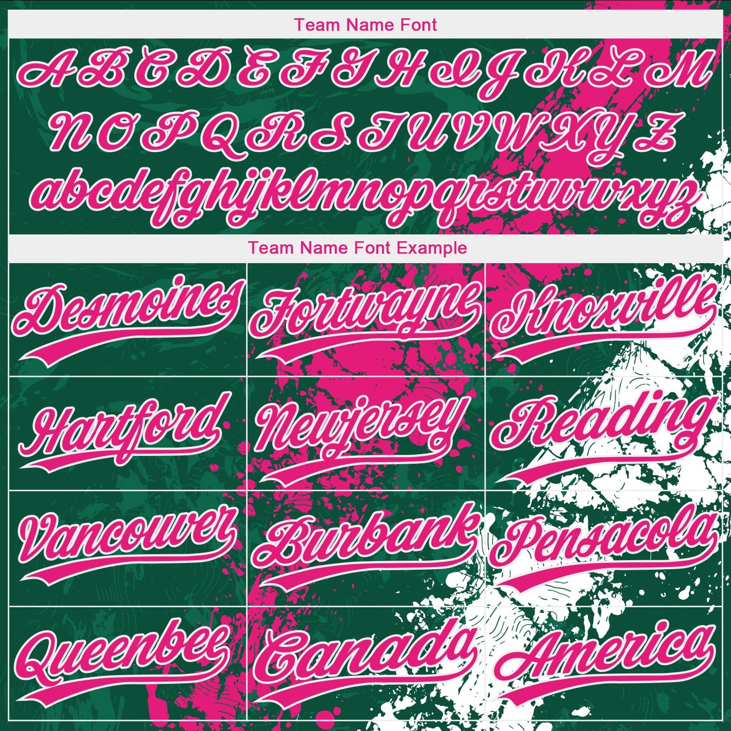 Custom Kelly Green Hot Pink-White Dripping Splatter Cracked Texture Two-Button Unisex Softball Jersey view 4