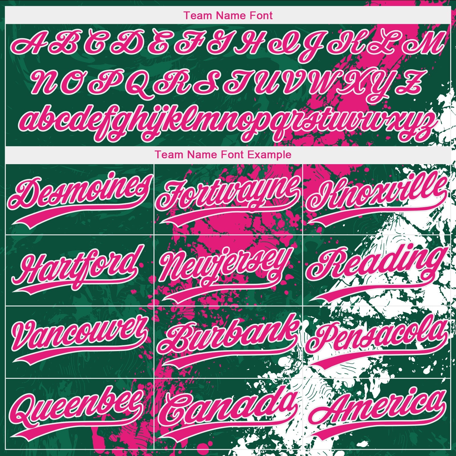 Custom Kelly Green Hot Pink-White Dripping Splatter Cracked Texture Two-Button Unisex Softball Jersey view 4