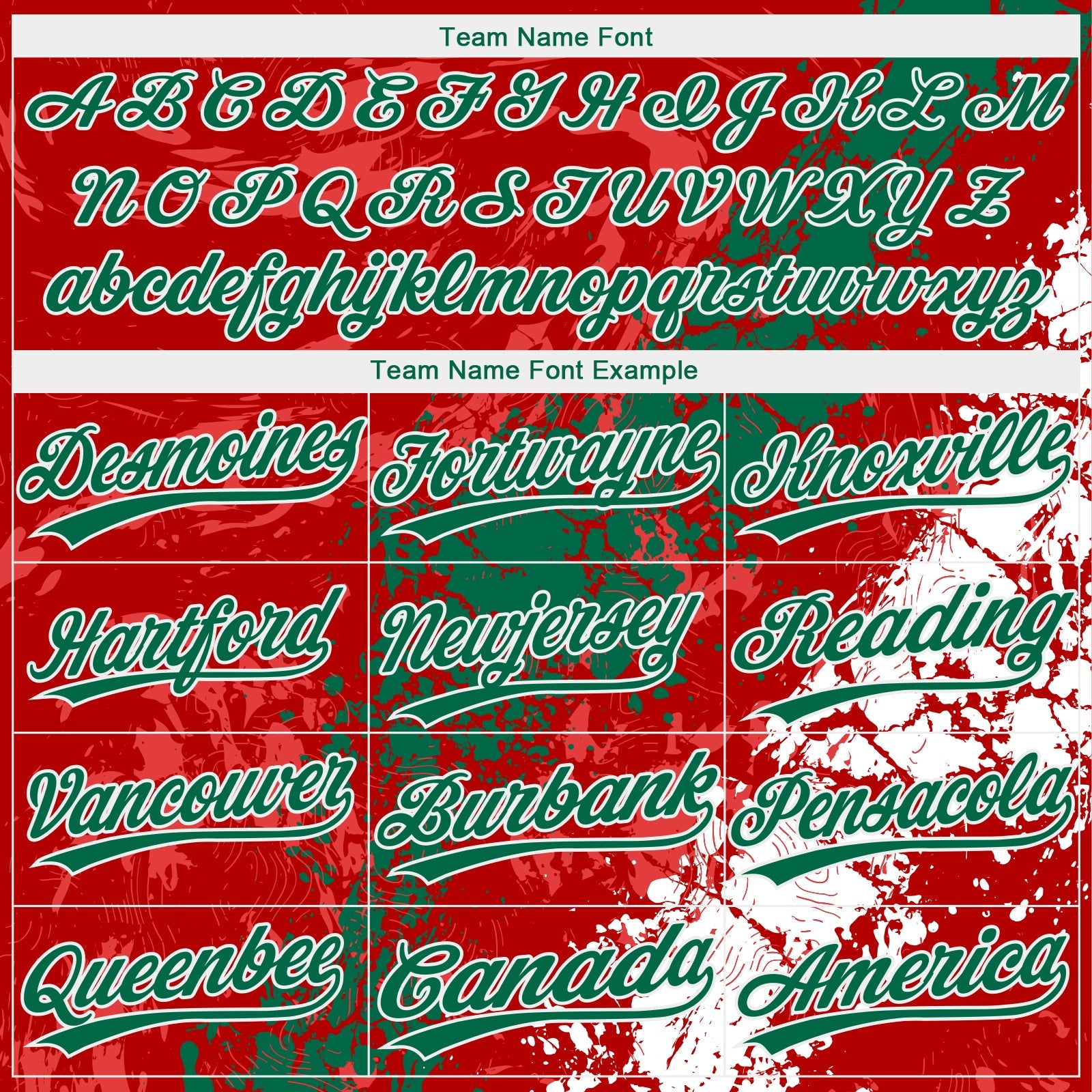 Custom Red Kelly Green-White Dripping Splatter Cracked Texture Two-Button Unisex Softball Jersey view 4