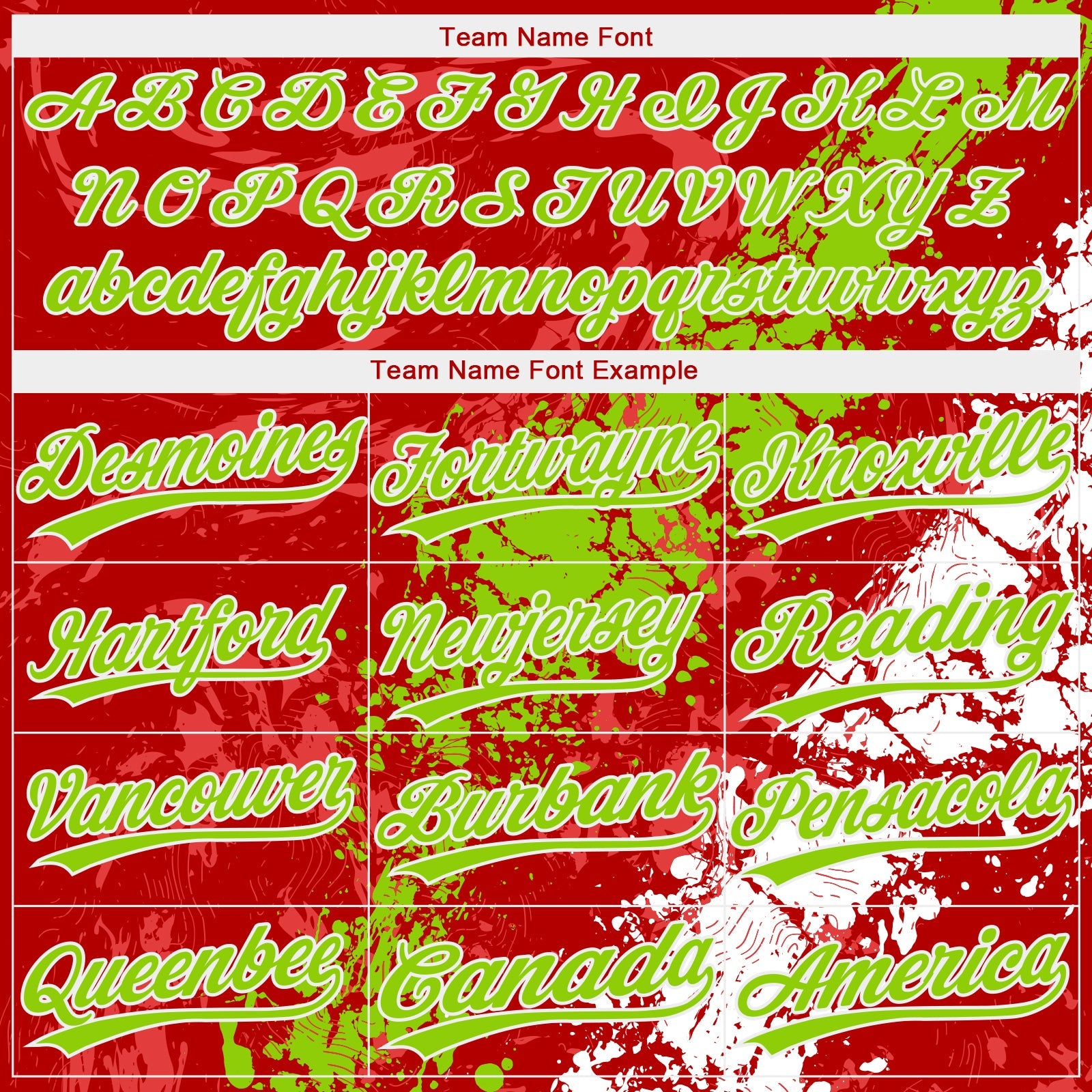 Custom Red Neon Green-White Dripping Splatter Cracked Texture Two-Button Unisex Softball Jersey view 4