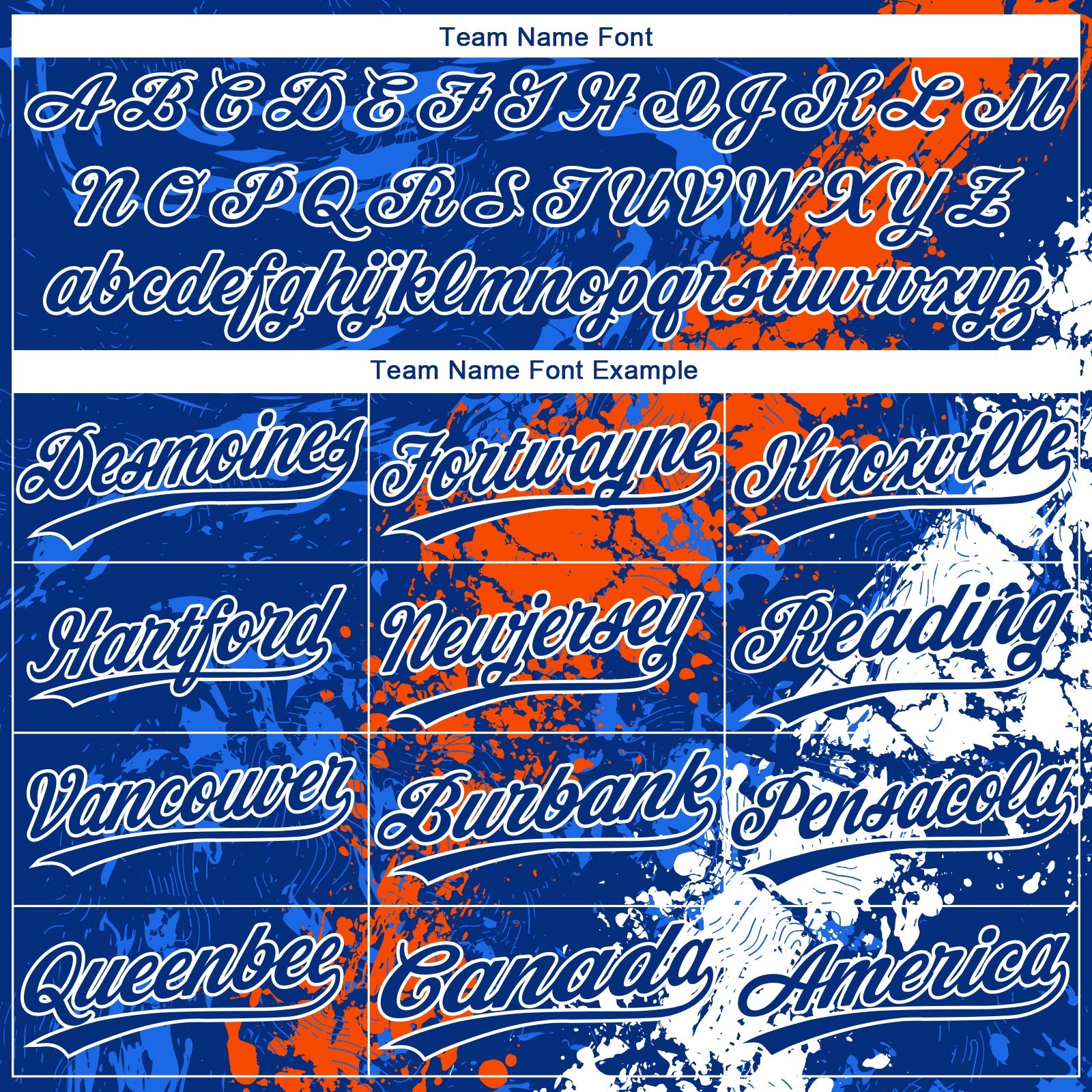 Custom Royal Orange-White Dripping Splatter Cracked Texture Two-Button Unisex Softball Jersey view 4