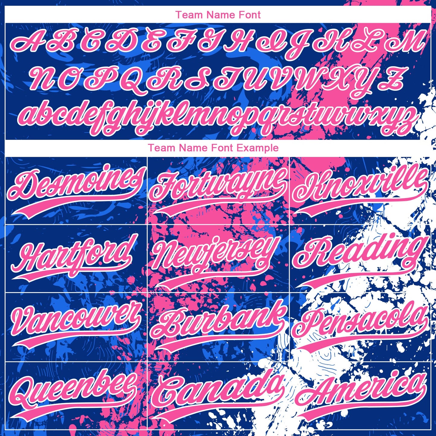 Custom Royal Pink-White Dripping Splatter Cracked Texture Two-Button Unisex Softball Jersey view 4