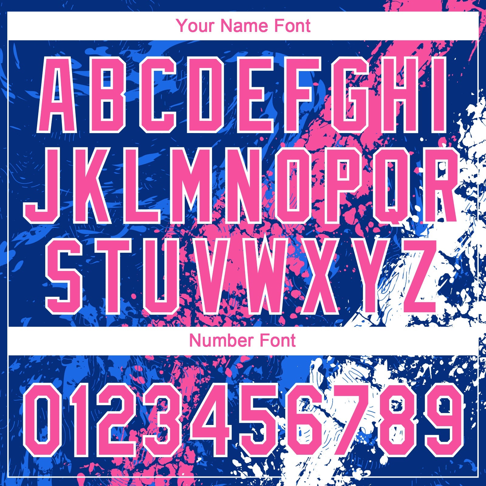 Custom Royal Pink-White Dripping Splatter Cracked Texture Two-Button Unisex Softball Jersey view 5
