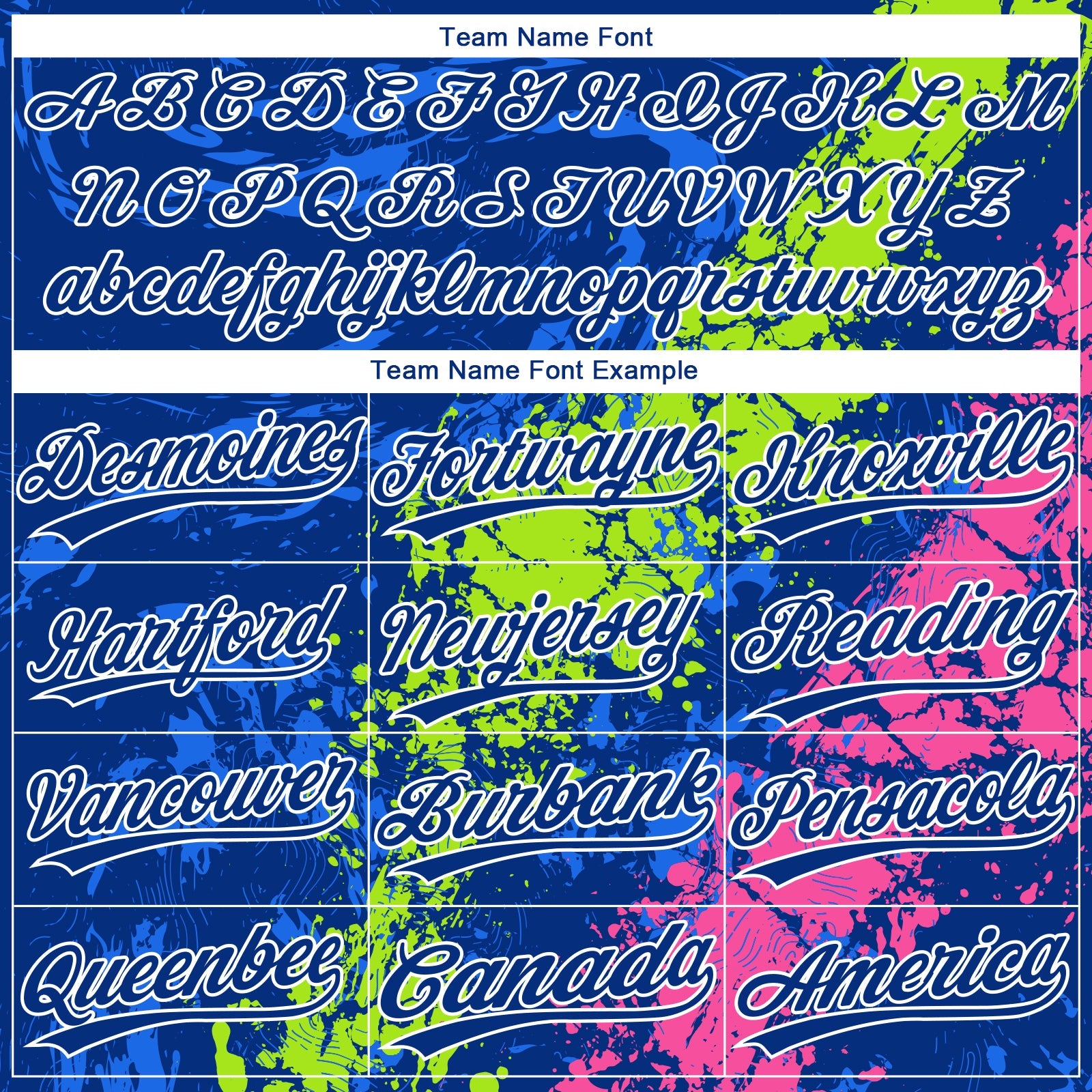 Custom Royal Neon Green Pink-White Dripping Splatter Cracked Texture Two-Button Unisex Softball Jersey view 4