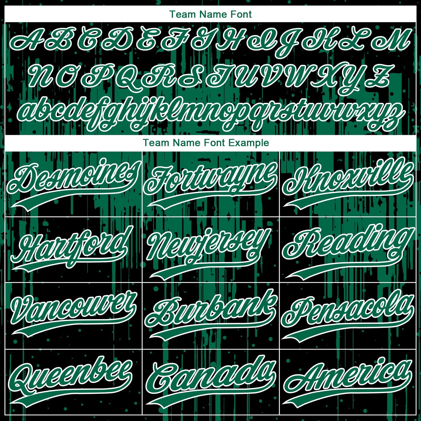Custom Black Kelly Green-White Dripping Splatter Paint Two-Button Unisex Softball Jersey view 4