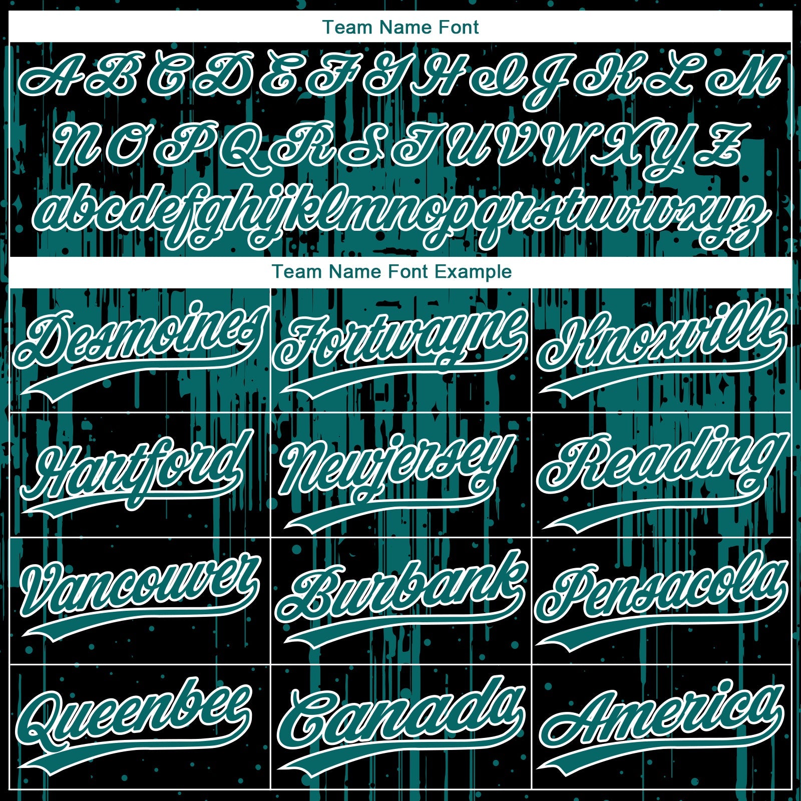 Custom Black Teal-White Dripping Splatter Paint Two-Button Unisex Softball Jersey view 4