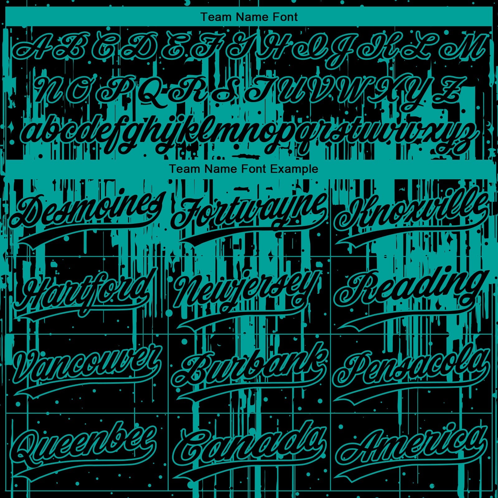 Custom Black Aqua Dripping Splatter Paint Two-Button Unisex Softball Jersey view 4