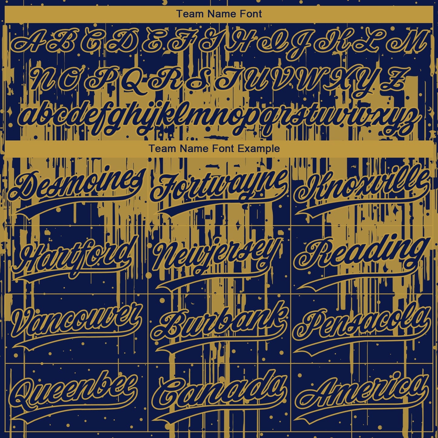 Custom Navy Old Gold Dripping Splatter Paint Two-Button Unisex Softball Jersey view 4