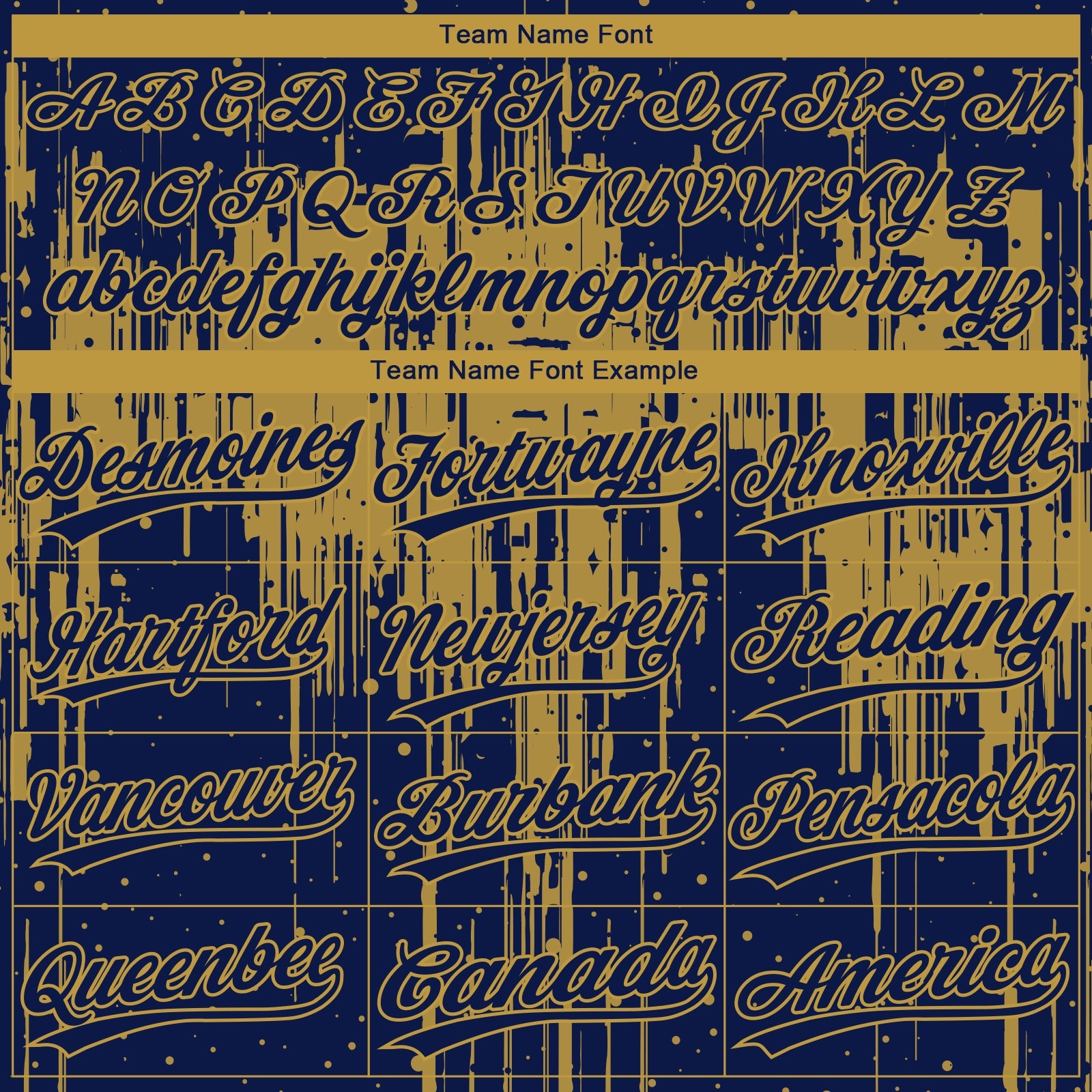 Custom Navy Old Gold Dripping Splatter Paint Two-Button Unisex Softball Jersey view 4