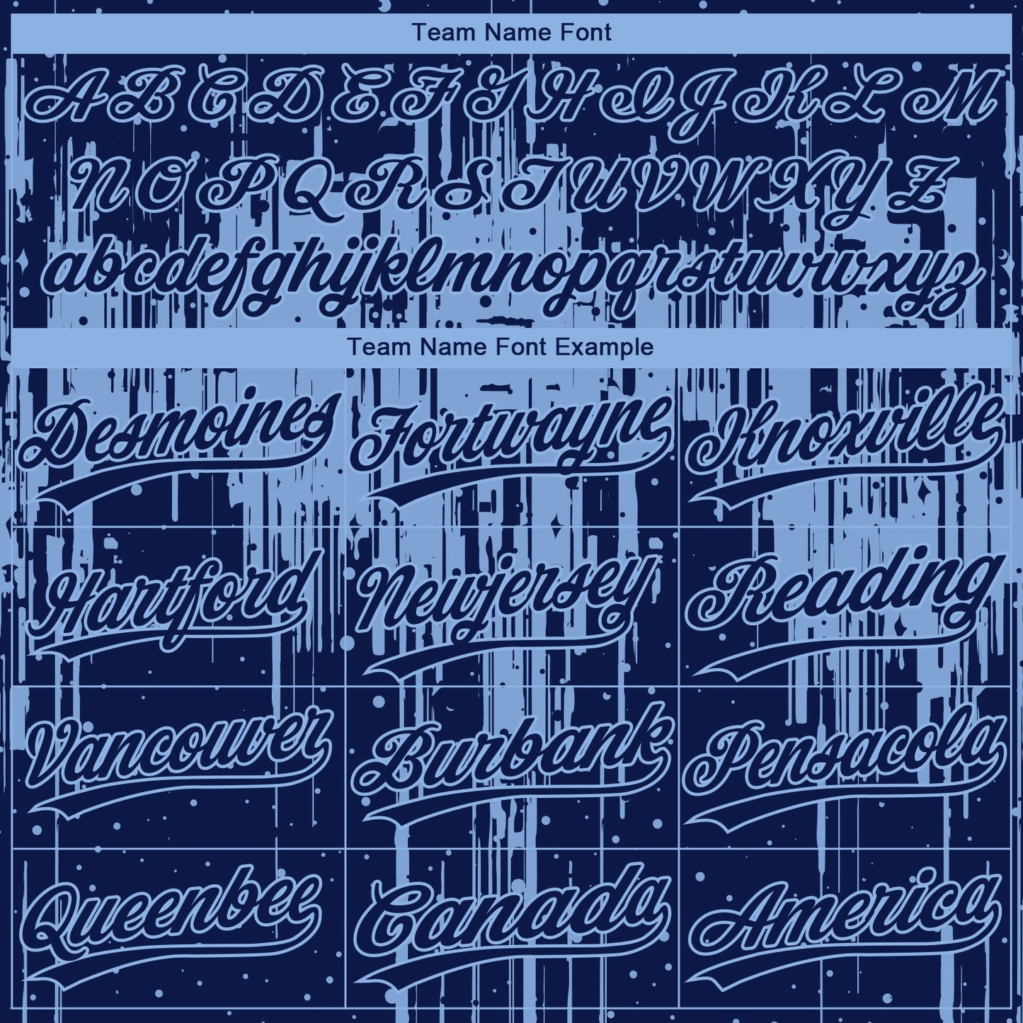 Custom Navy Light Blue Dripping Splatter Paint Two-Button Unisex Softball Jersey view 4