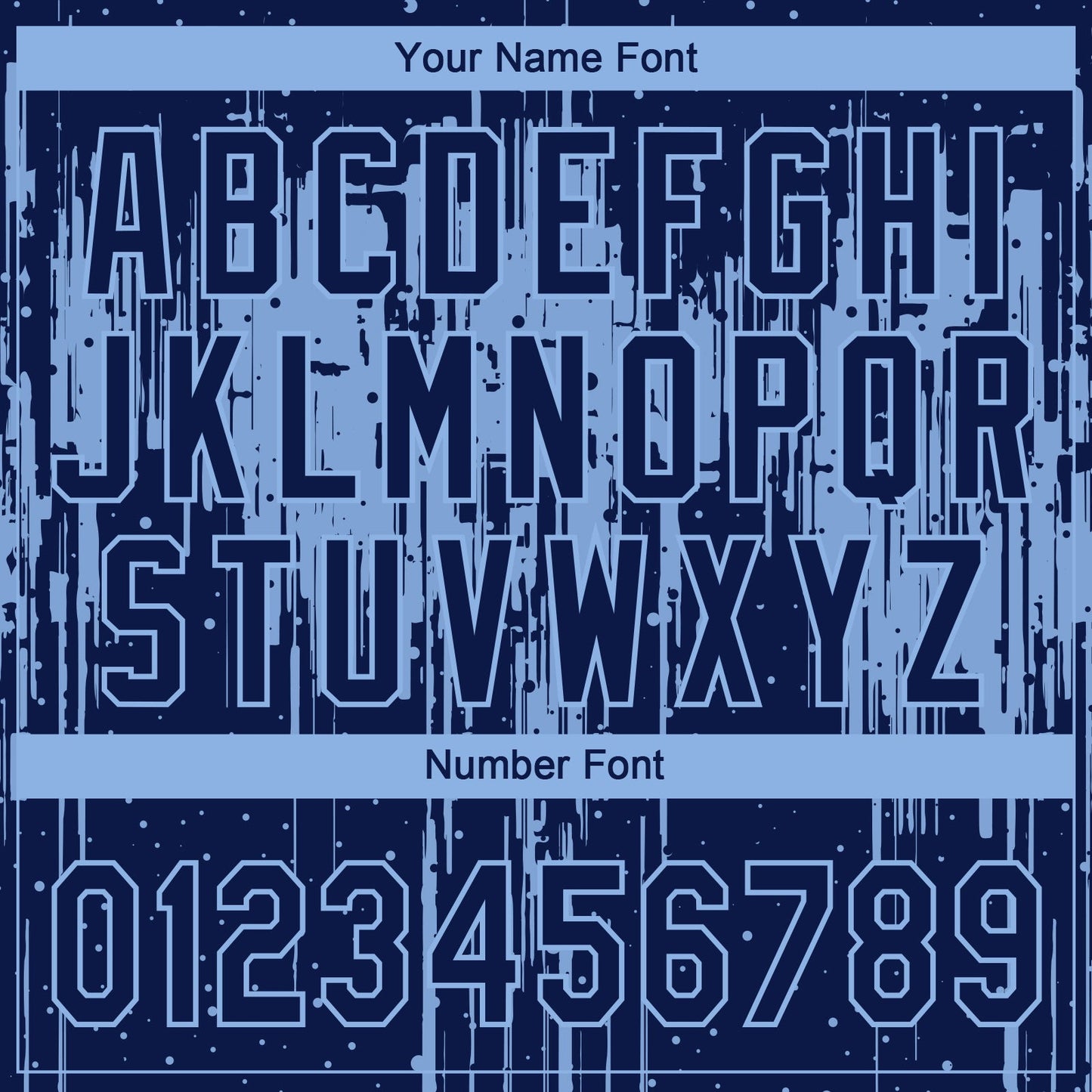 Custom Navy Light Blue Dripping Splatter Paint Two-Button Unisex Softball Jersey view 5