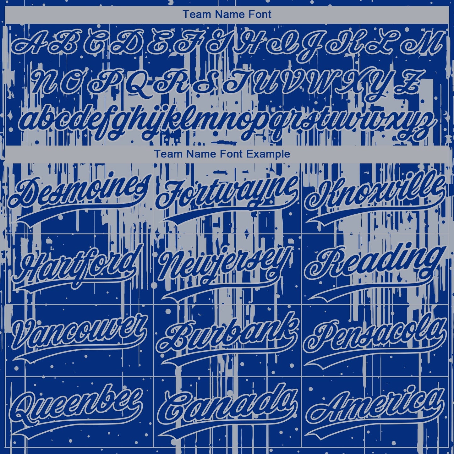 Custom Royal Gray Dripping Splatter Paint Two-Button Unisex Softball Jersey view 4