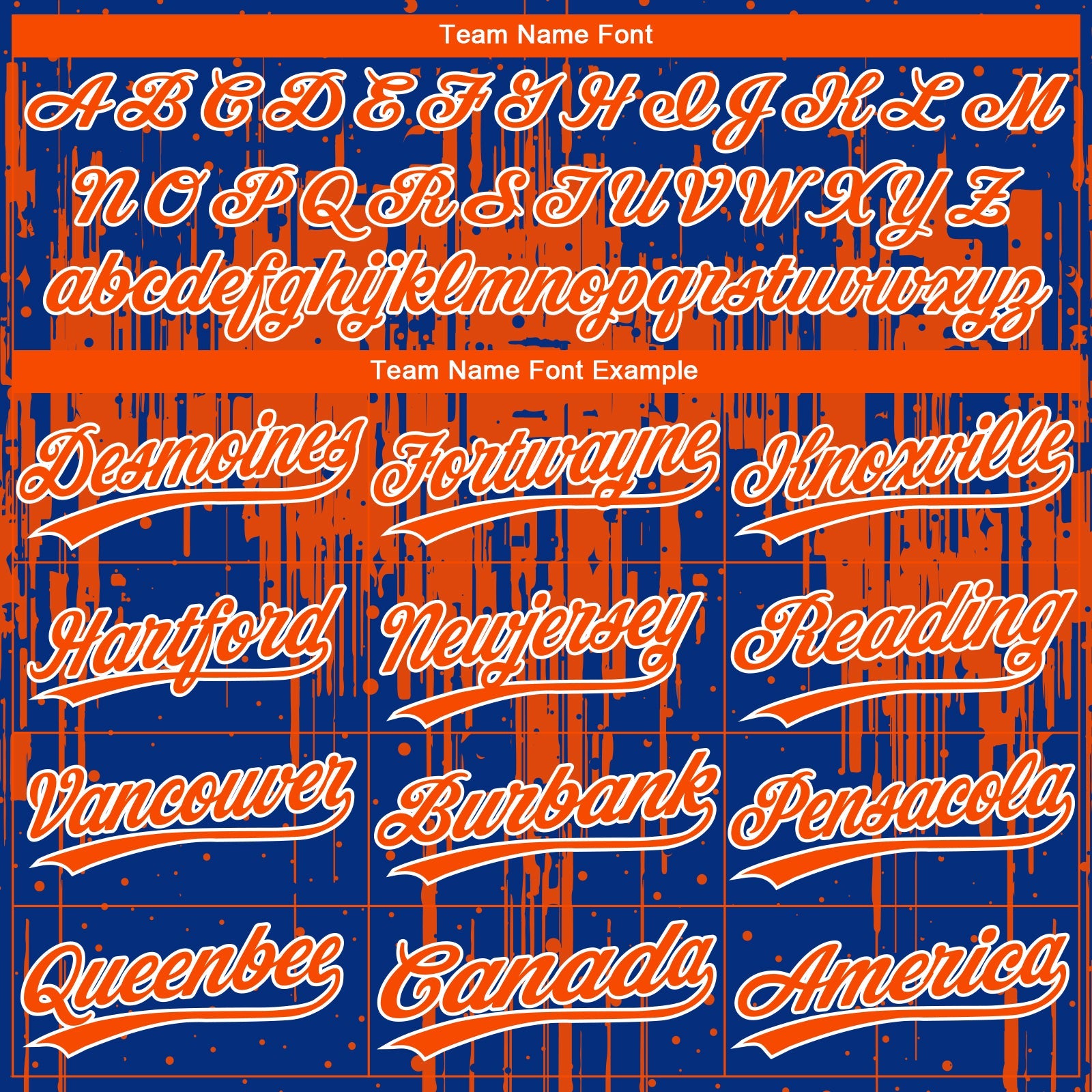 Custom Royal Orange-White Dripping Splatter Paint Two-Button Unisex Softball Jersey view 4