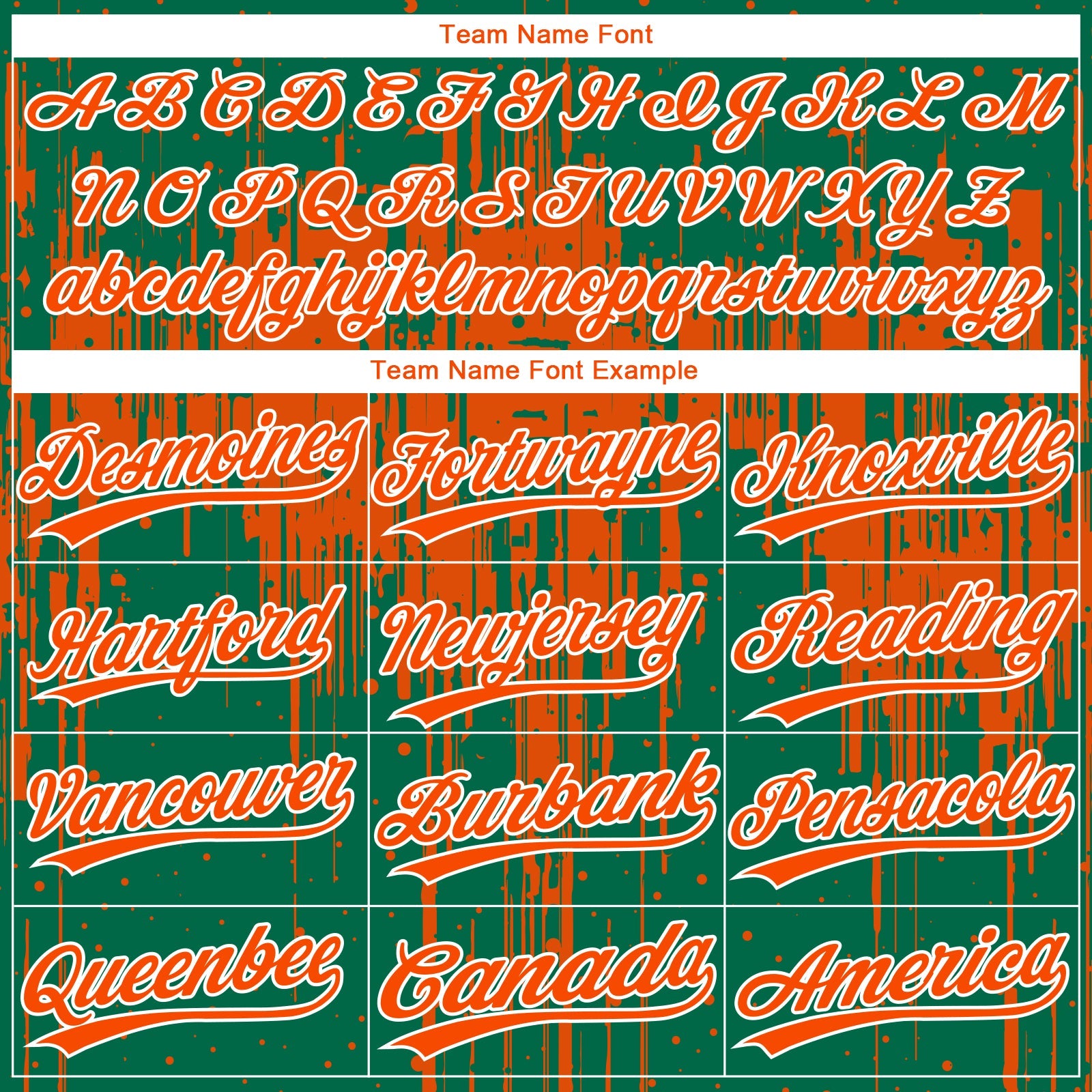 Custom Kelly Green Orange-White Dripping Splatter Paint Two-Button Unisex Softball Jersey view 4