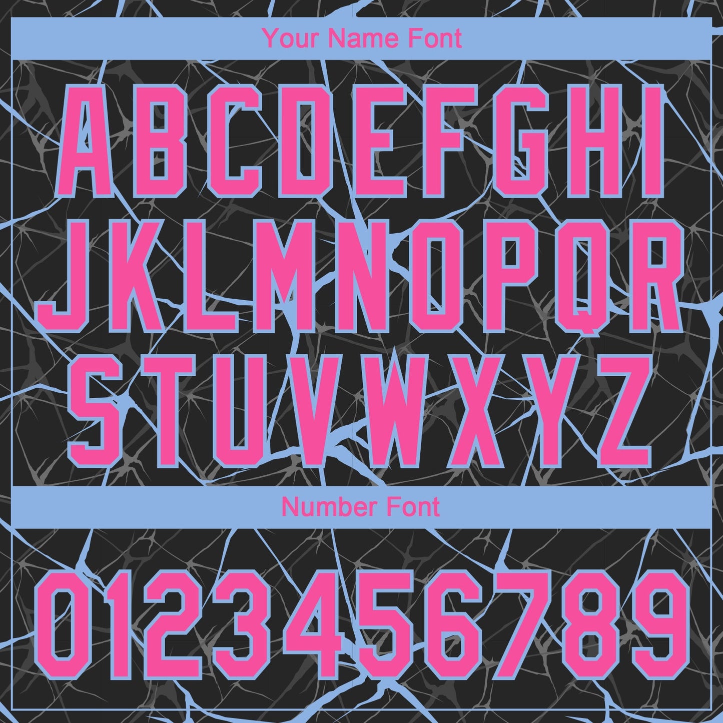 Custom Black Pink-Light Blue  Abstract Network Two-Button Unisex Softball Jersey view 5