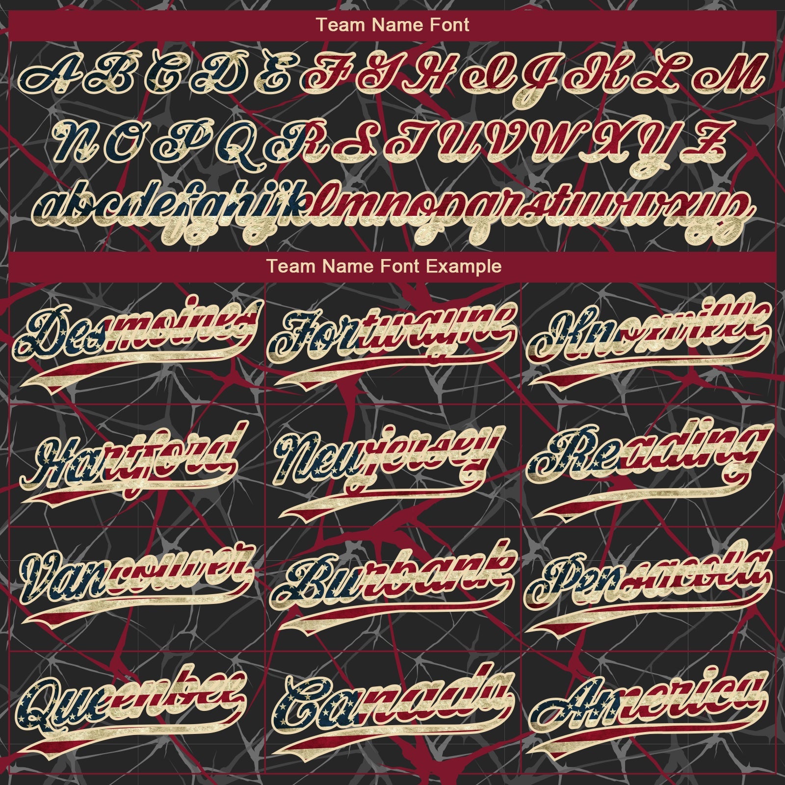 Custom Black Vintage USA Flag Crimson-Cream  Abstract Network Two-Button Unisex Softball Jersey view 4