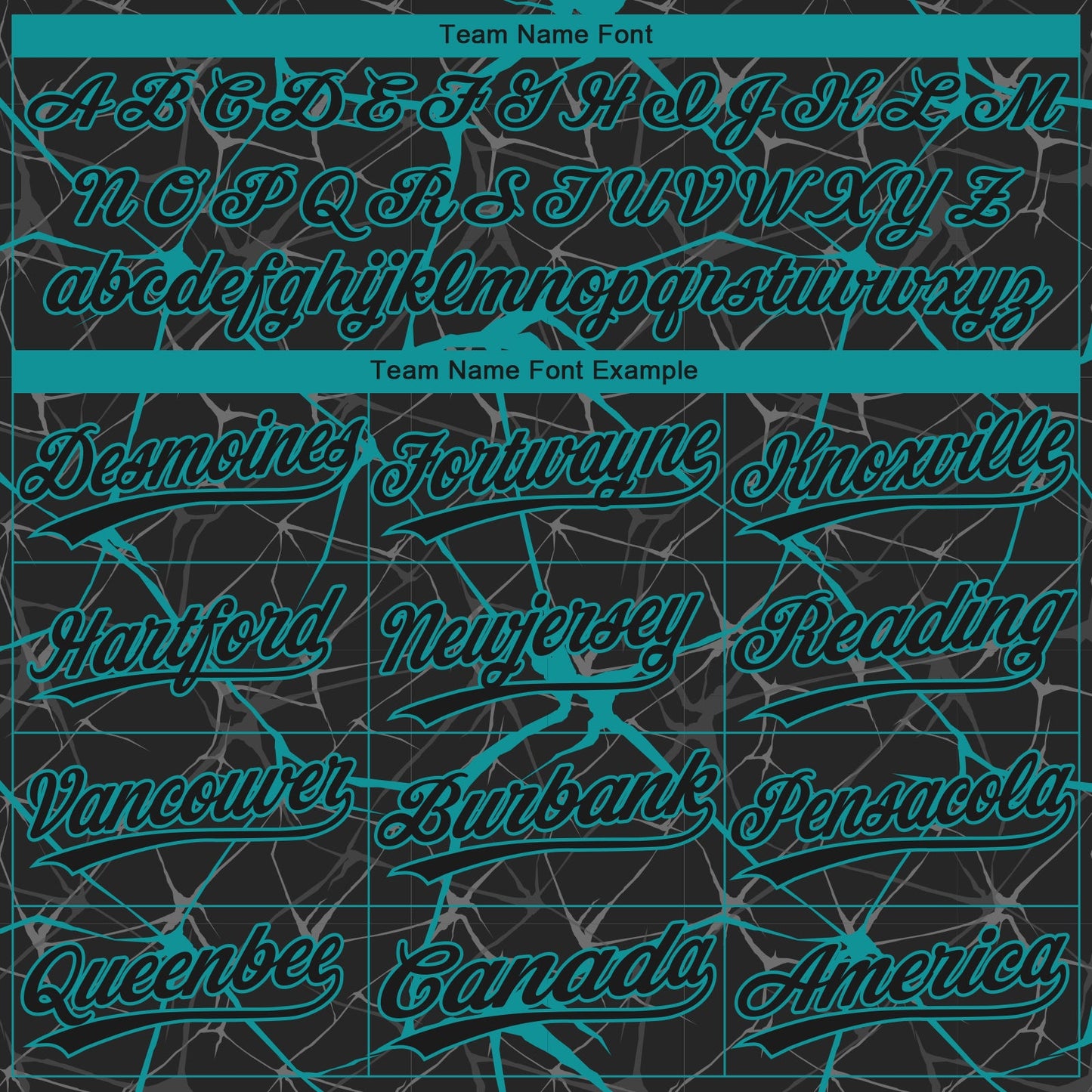 Custom Black Teal  Abstract Network Two-Button Unisex Softball Jersey view 4
