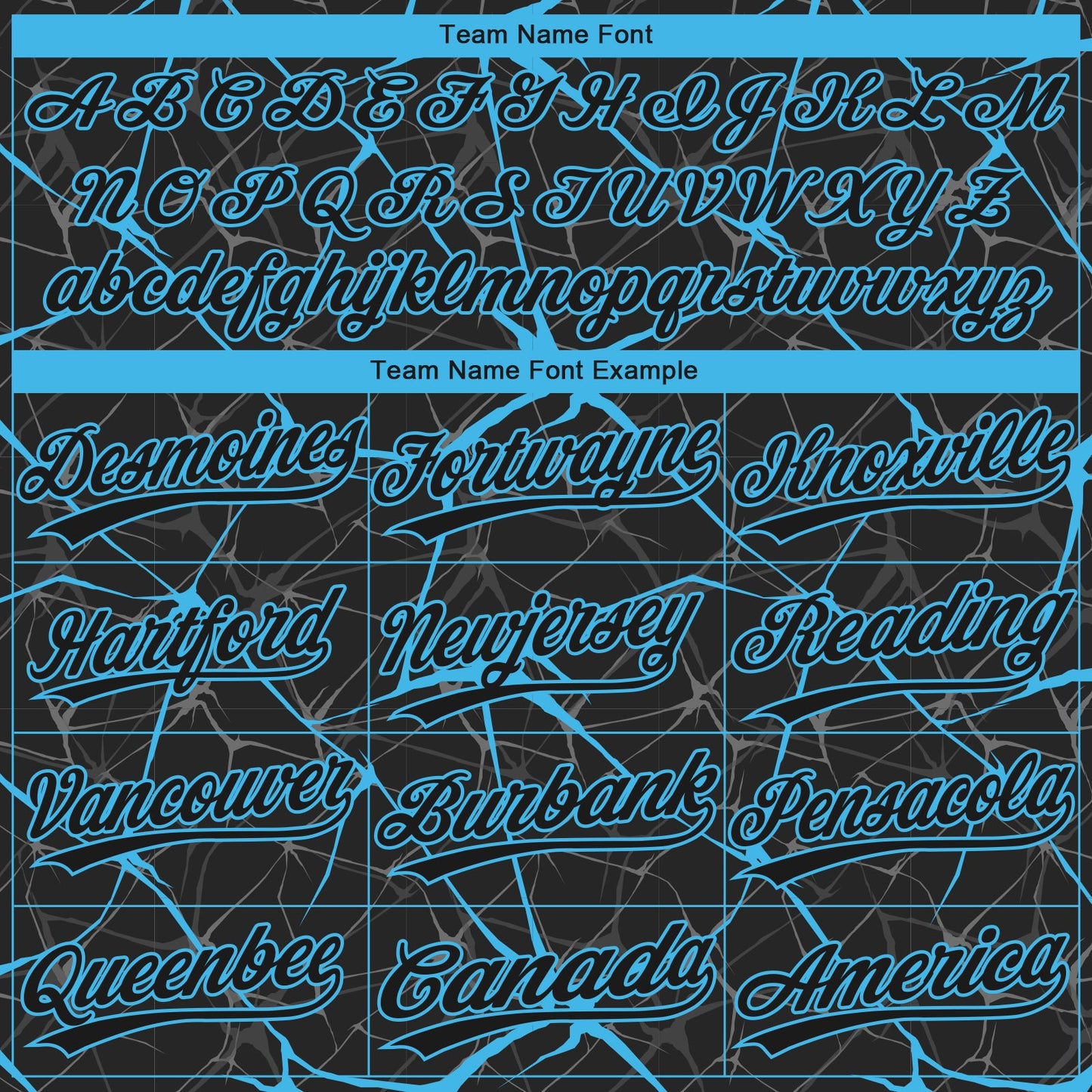 Custom Black Sky Blue  Abstract Network Two-Button Unisex Softball Jersey view 4