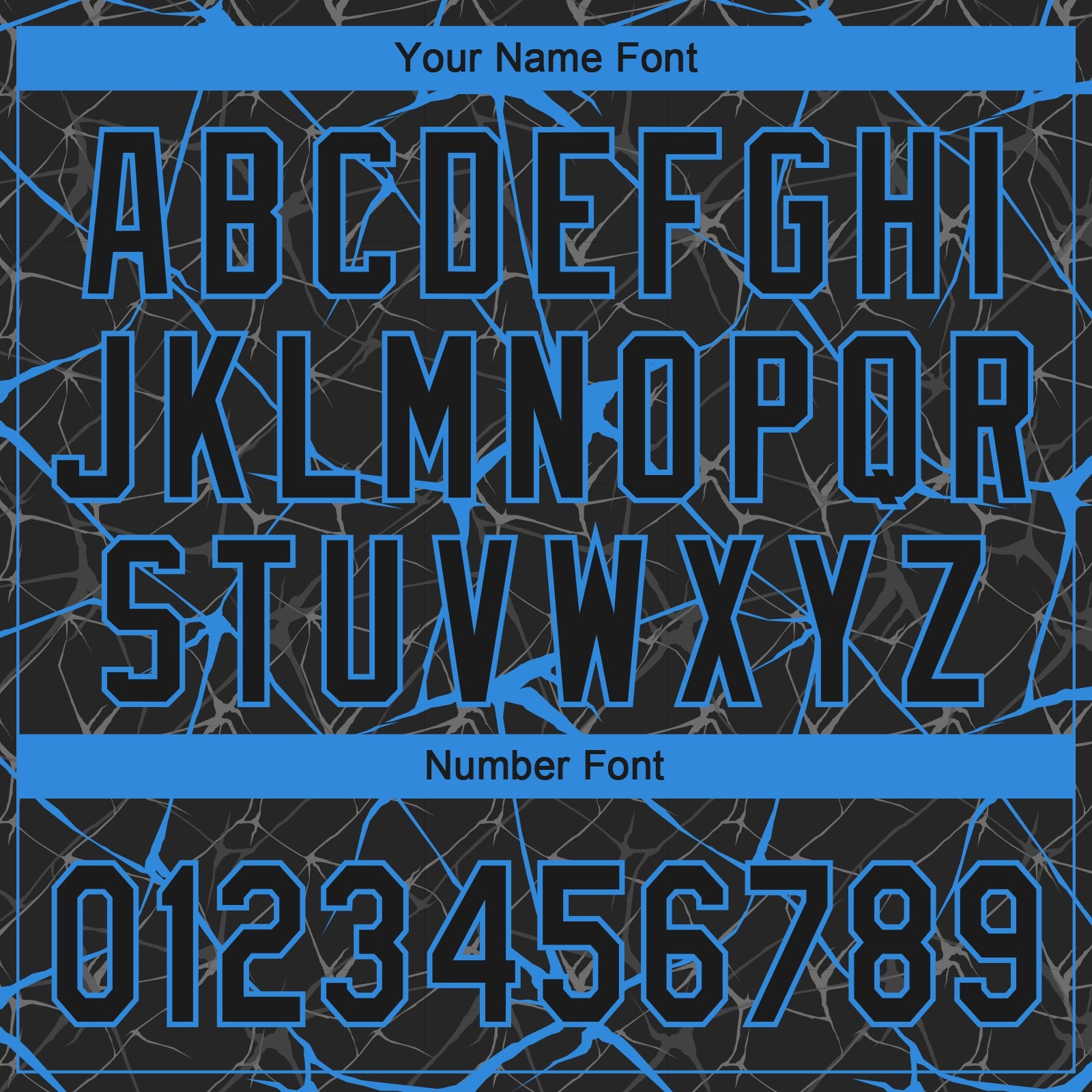 Custom Black Electric Blue  Abstract Network Two-Button Unisex Softball Jersey view 5