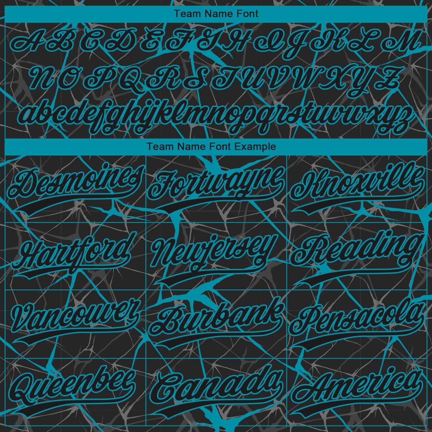 Custom Black Teal  Abstract Network Two-Button Unisex Softball Jersey view 4
