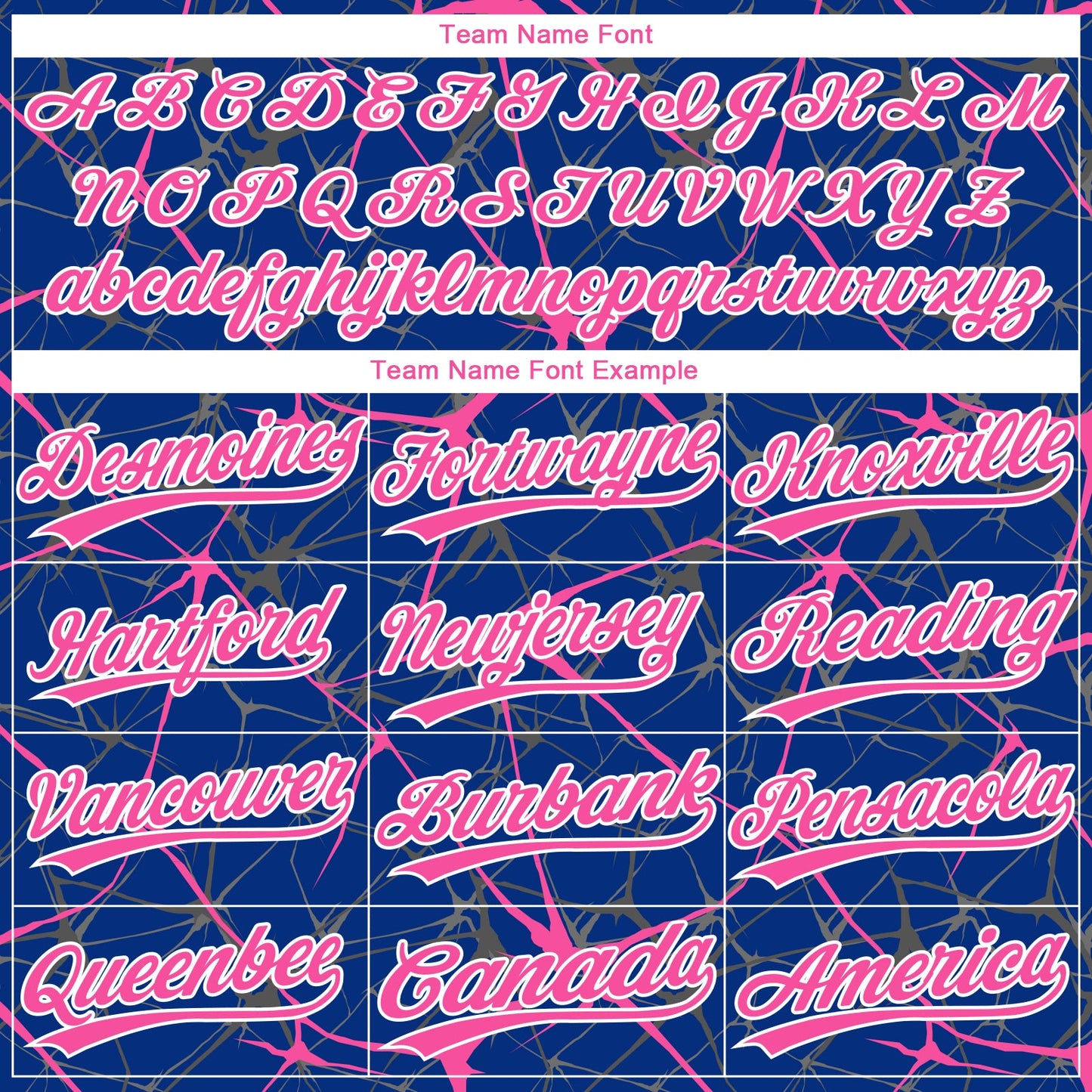 Custom Royal Pink-White  Abstract Network Two-Button Unisex Softball Jersey view 4