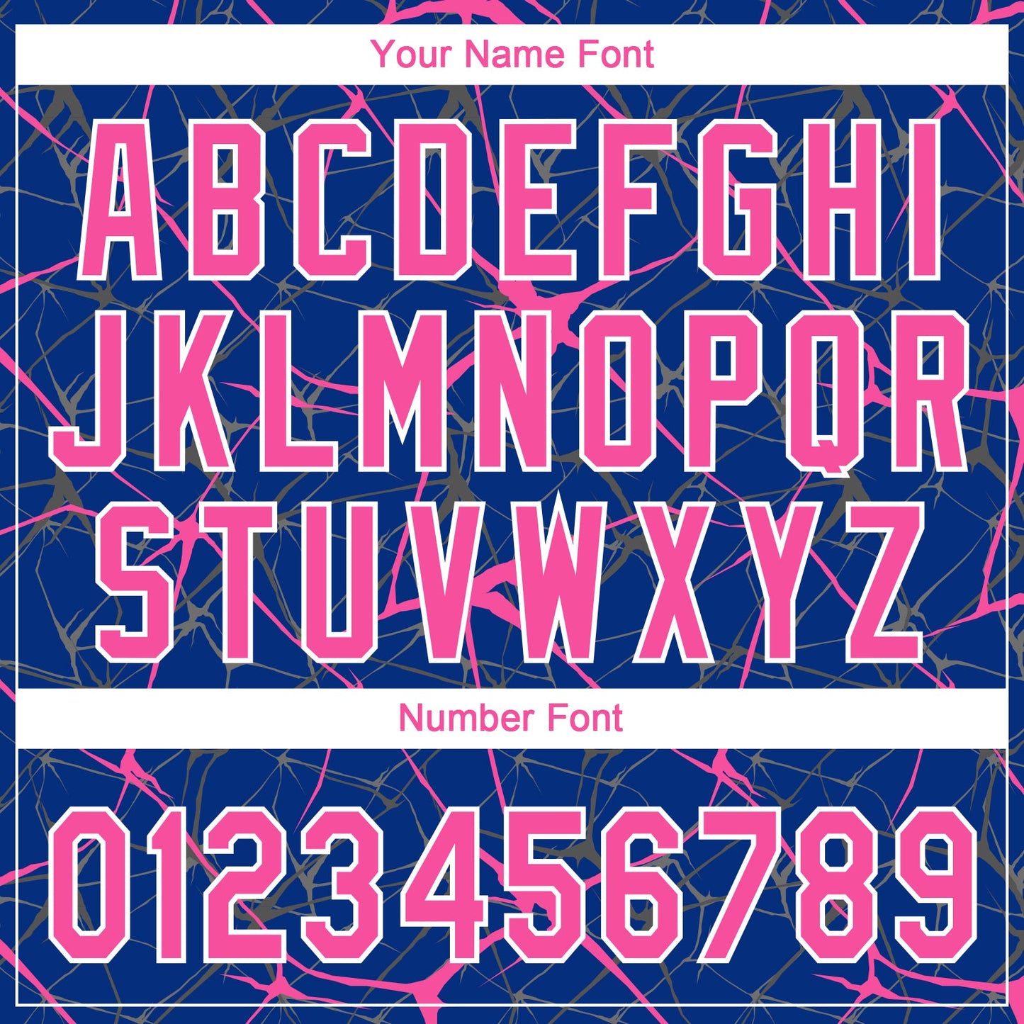 Custom Royal Pink-White  Abstract Network Two-Button Unisex Softball Jersey view 5