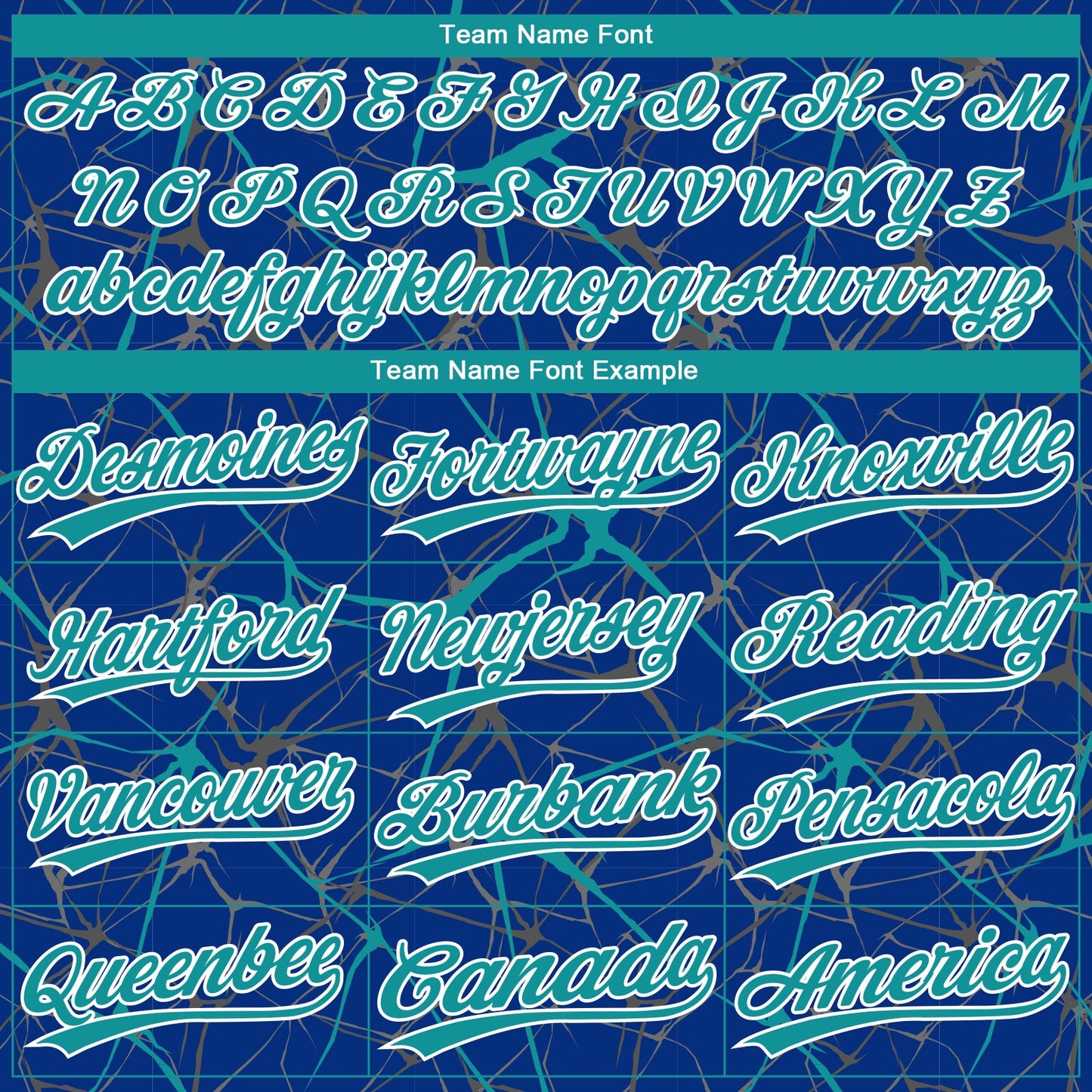 Custom Royal Teal-White  Abstract Network Two-Button Unisex Softball Jersey view 4