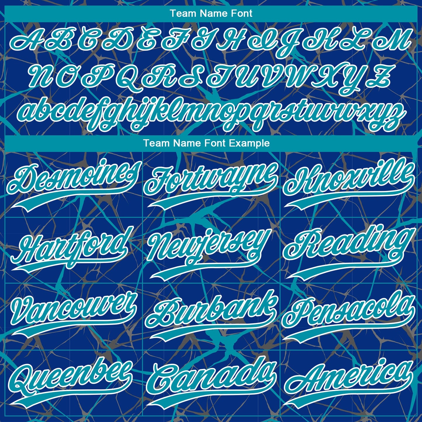 Custom Royal Teal-White  Abstract Network Two-Button Unisex Softball Jersey view 4
