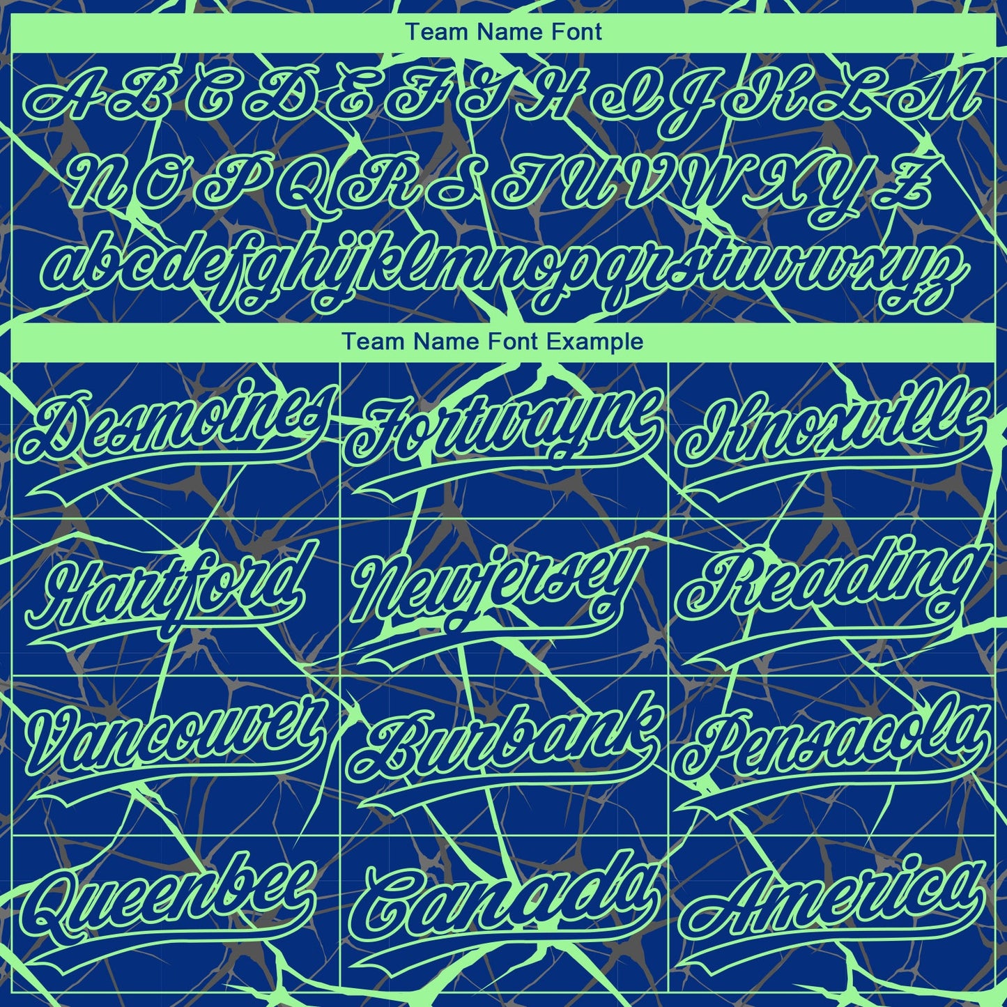Custom Royal Pea Green  Abstract Network Two-Button Unisex Softball Jersey view 4