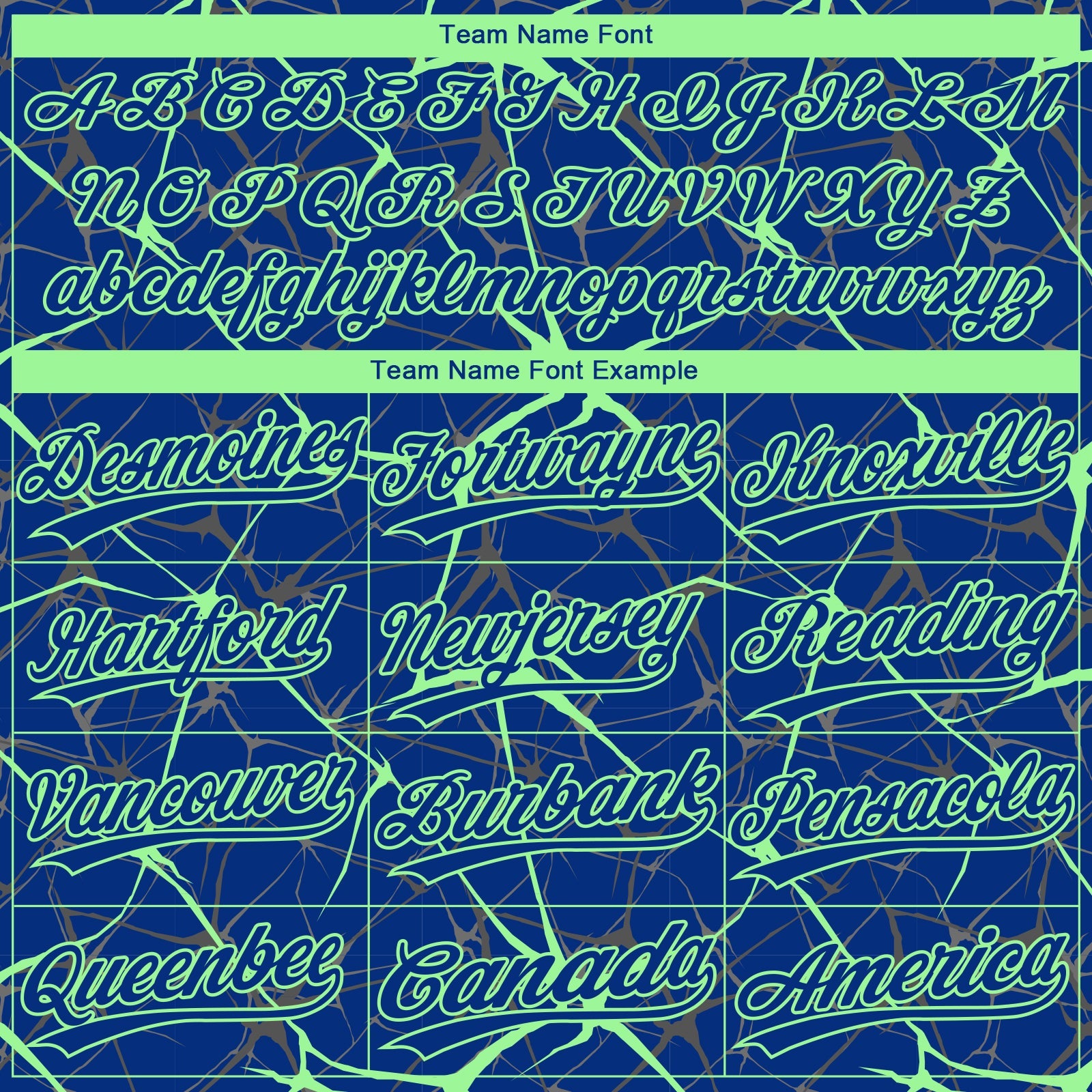 Custom Royal Pea Green  Abstract Network Two-Button Unisex Softball Jersey view 4