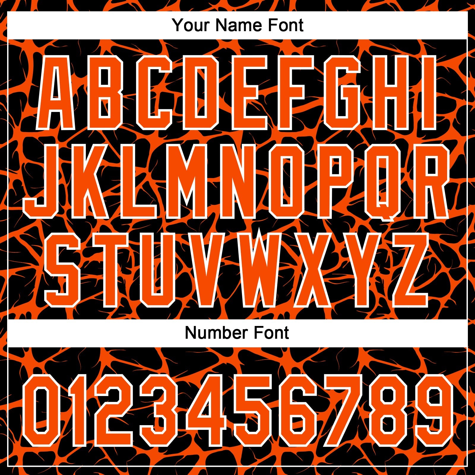 Custom Black Orange-White Abstract Network Crackle Two-Button Unisex Softball Jersey view 5