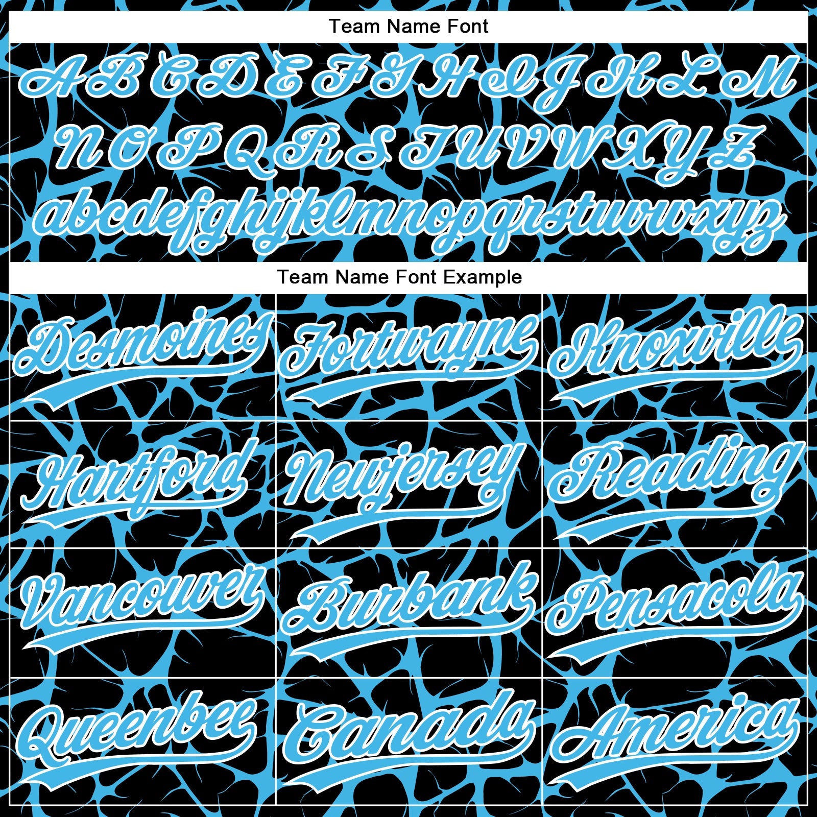 Custom Black Sky Blue-White Abstract Network Crackle Two-Button Unisex Softball Jersey view 4