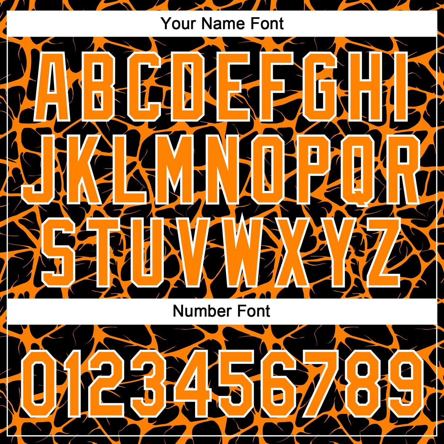 Custom Black Bay Orange-White Abstract Network Crackle Two-Button Unisex Softball Jersey view 5
