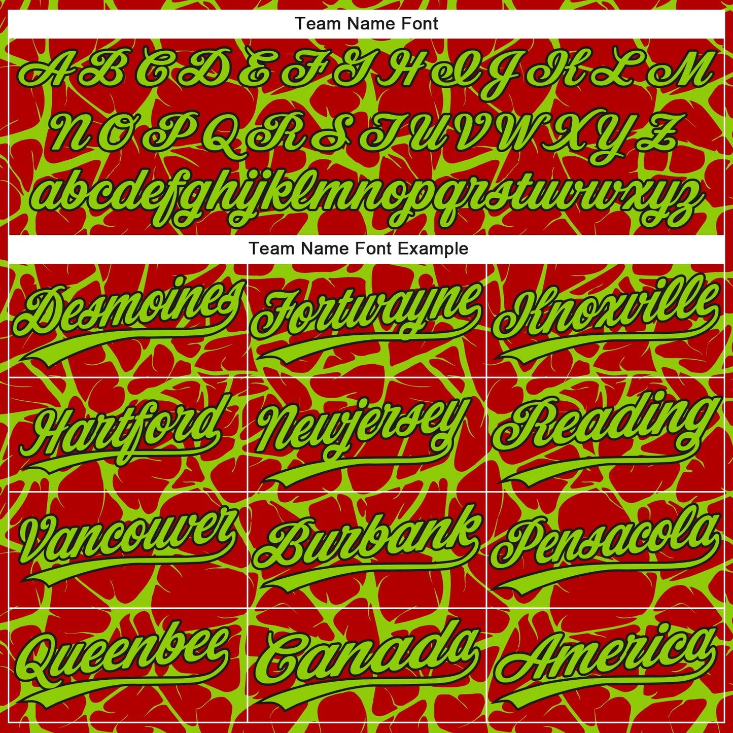 Custom Red Neon Green-Black Abstract Network Crackle Two-Button Unisex Softball Jersey view 4