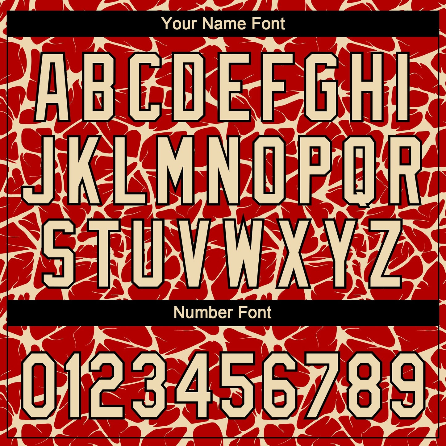 Custom Red Cream-Black Abstract Network Crackle Two-Button Unisex Softball Jersey view 5
