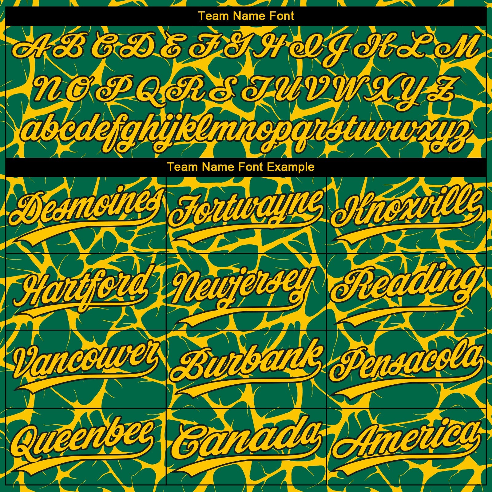 Custom Kelly Green Yellow-Black Abstract Network Crackle Two-Button Unisex Softball Jersey view 4