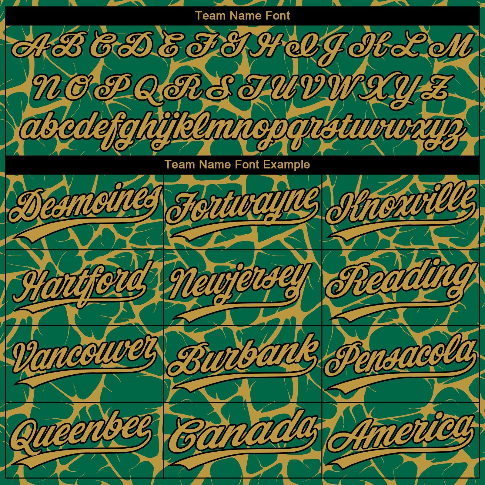 Custom Kelly Green Old Gold-Black Abstract Network Crackle Two-Button Unisex Softball Jersey view 4