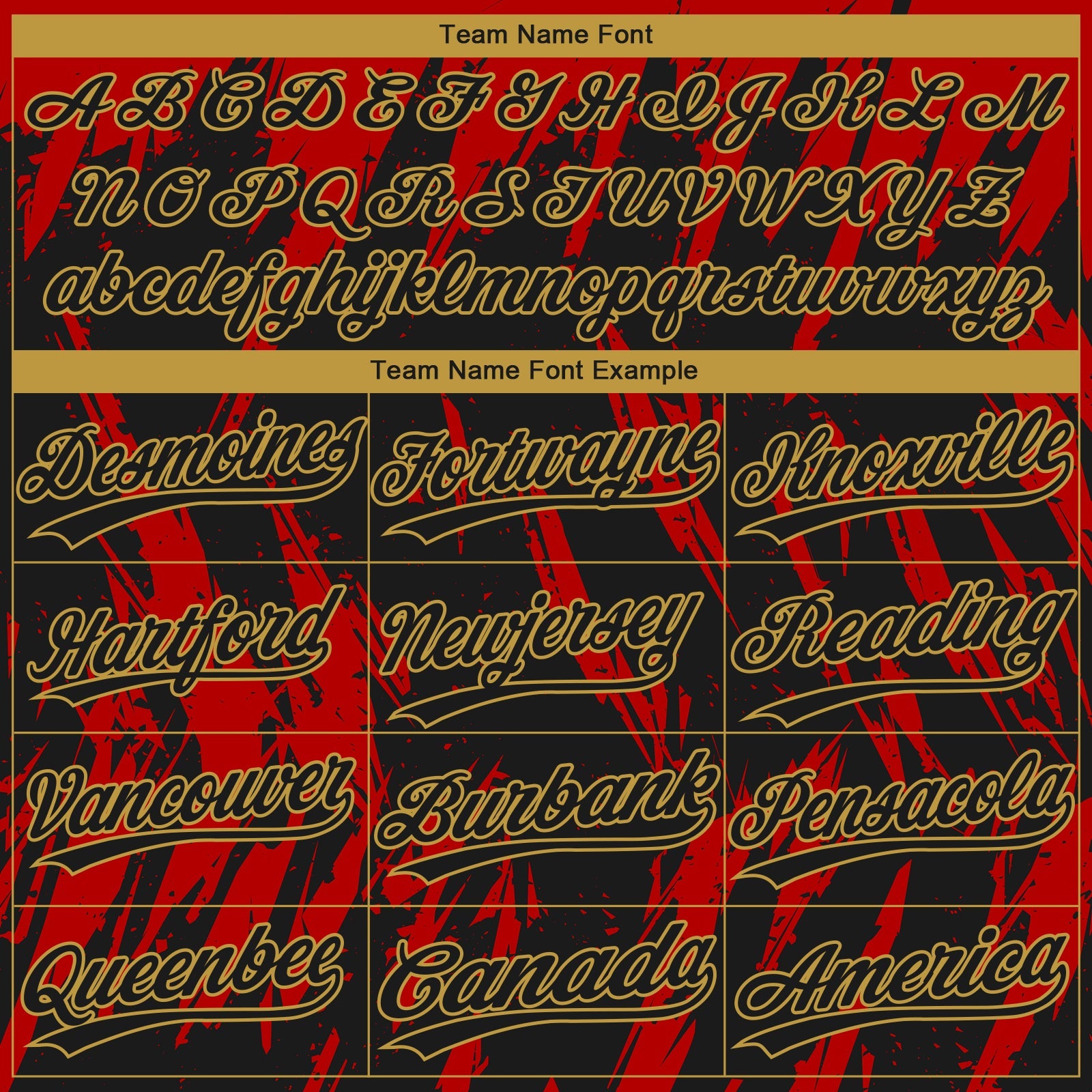 Custom Black Red-Old Gold Splatter Torn Sharp Brush Stroke Two-Button Unisex Softball Jersey view 4