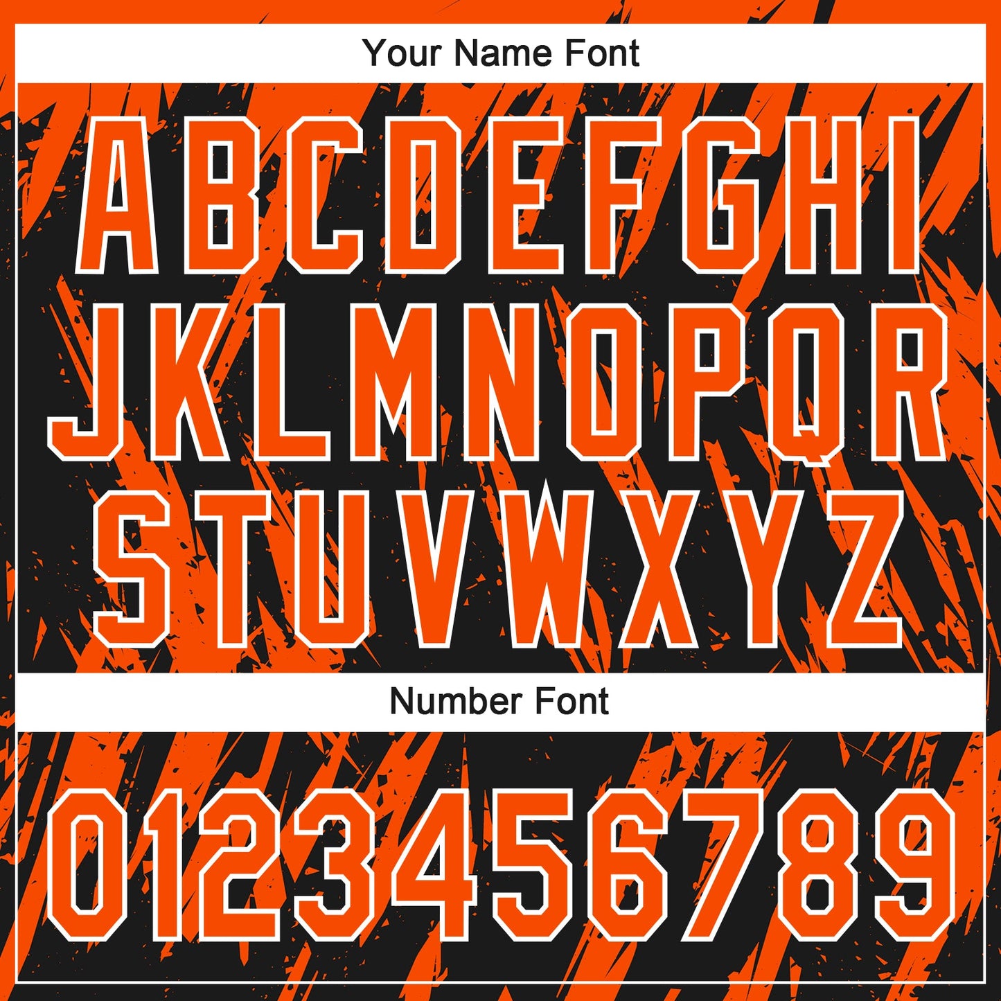 Custom Black Orange-White Splatter Torn Sharp Brush Stroke Two-Button Unisex Softball Jersey view 5