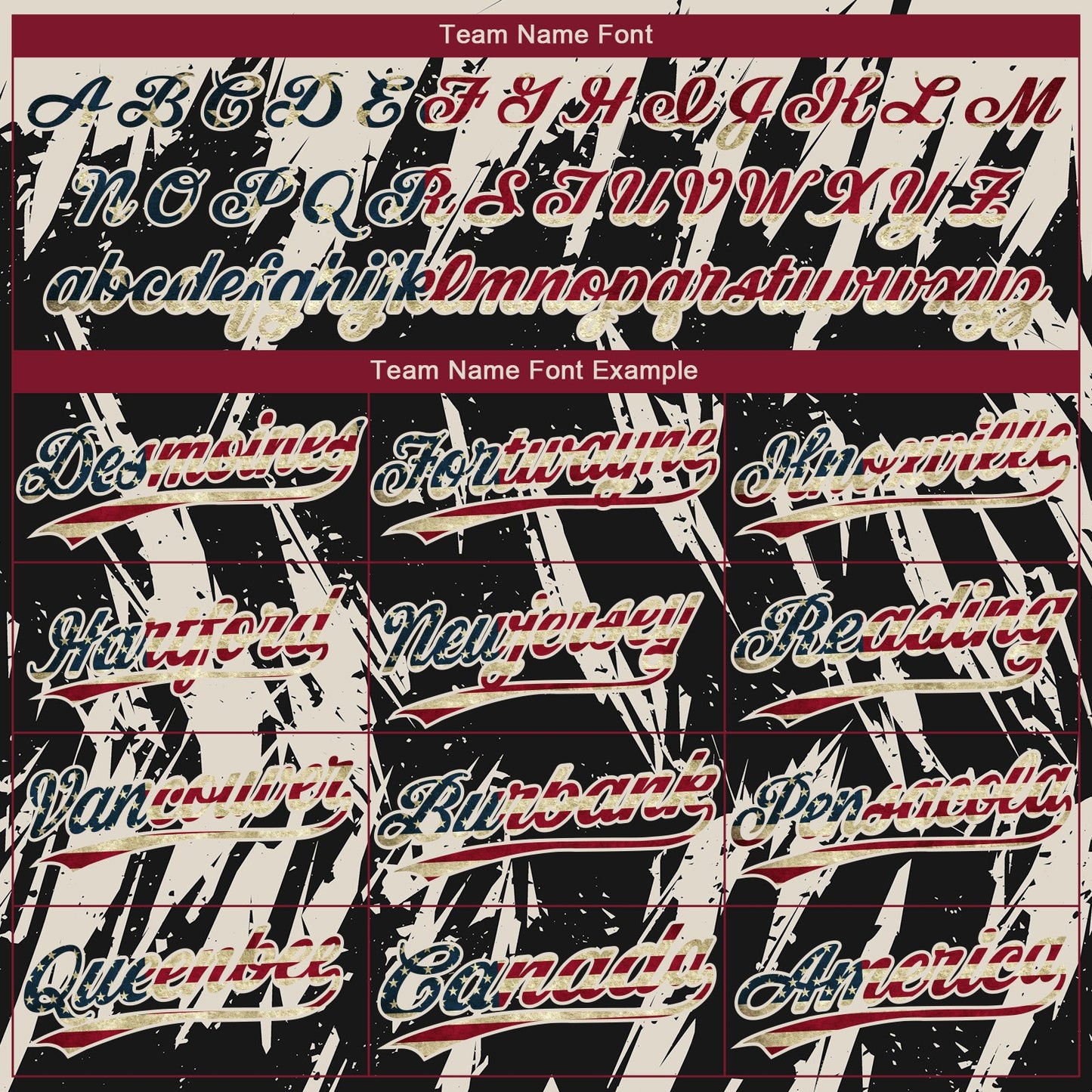 Custom Black Vintage USA Flag-Cream Splatter Torn Sharp Brush Stroke Two-Button Unisex Softball Jersey view 4