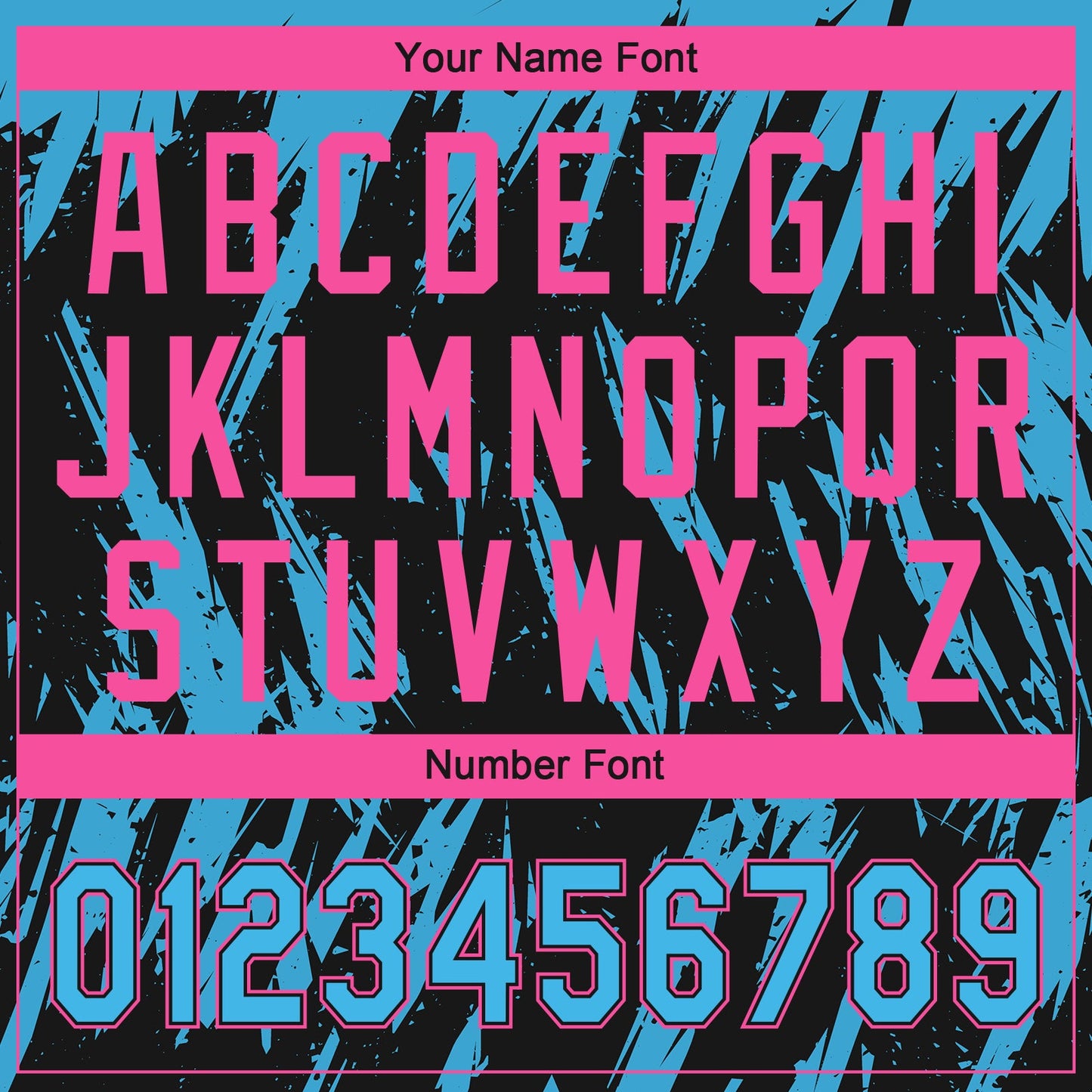 Custom Black Sky Blue-Pink Splatter Torn Sharp Brush Stroke Two-Button Unisex Softball Jersey view 5