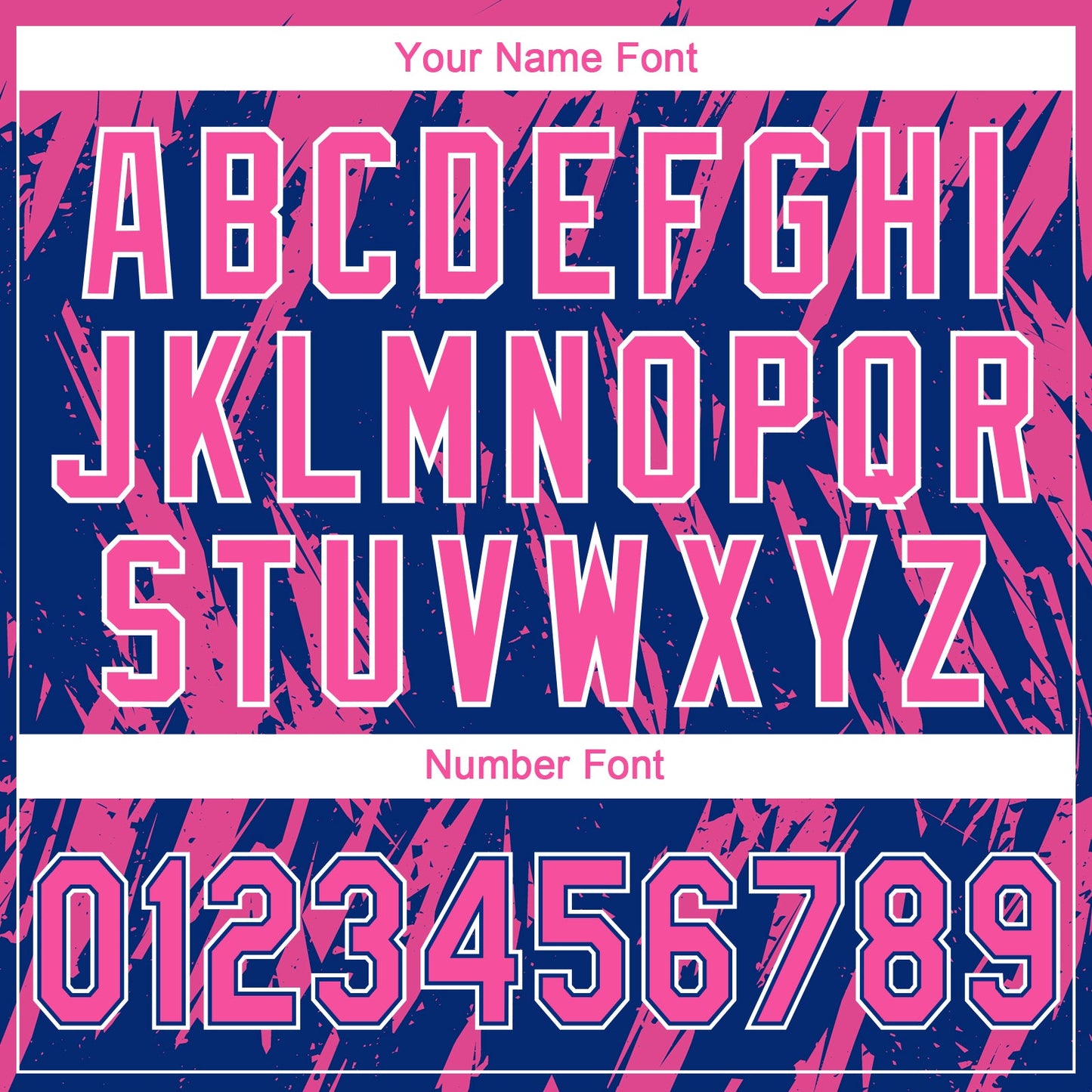 Custom Pink Royal-White Splatter Torn Sharp Brush Stroke Two-Button Unisex Softball Jersey view 5