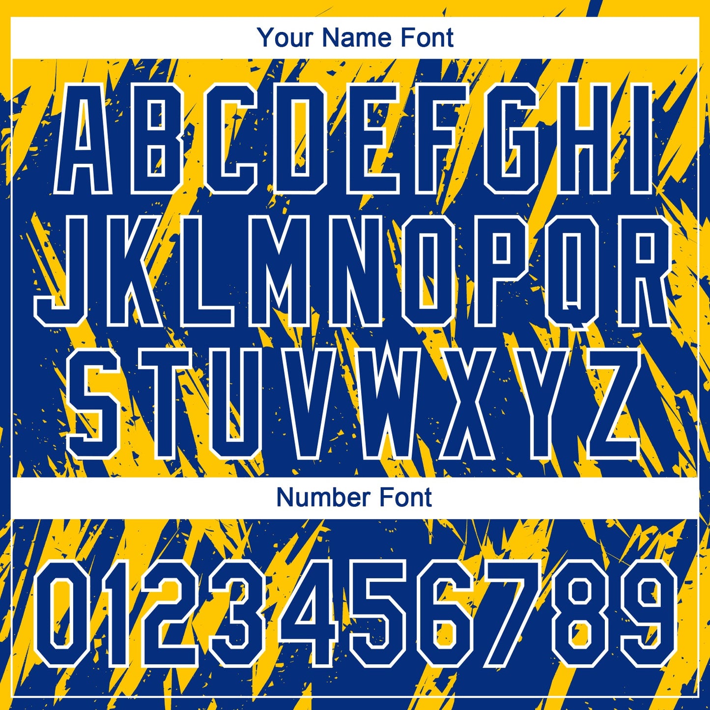 Custom Gold Royal-White Splatter Torn Sharp Brush Stroke Two-Button Unisex Softball Jersey view 5