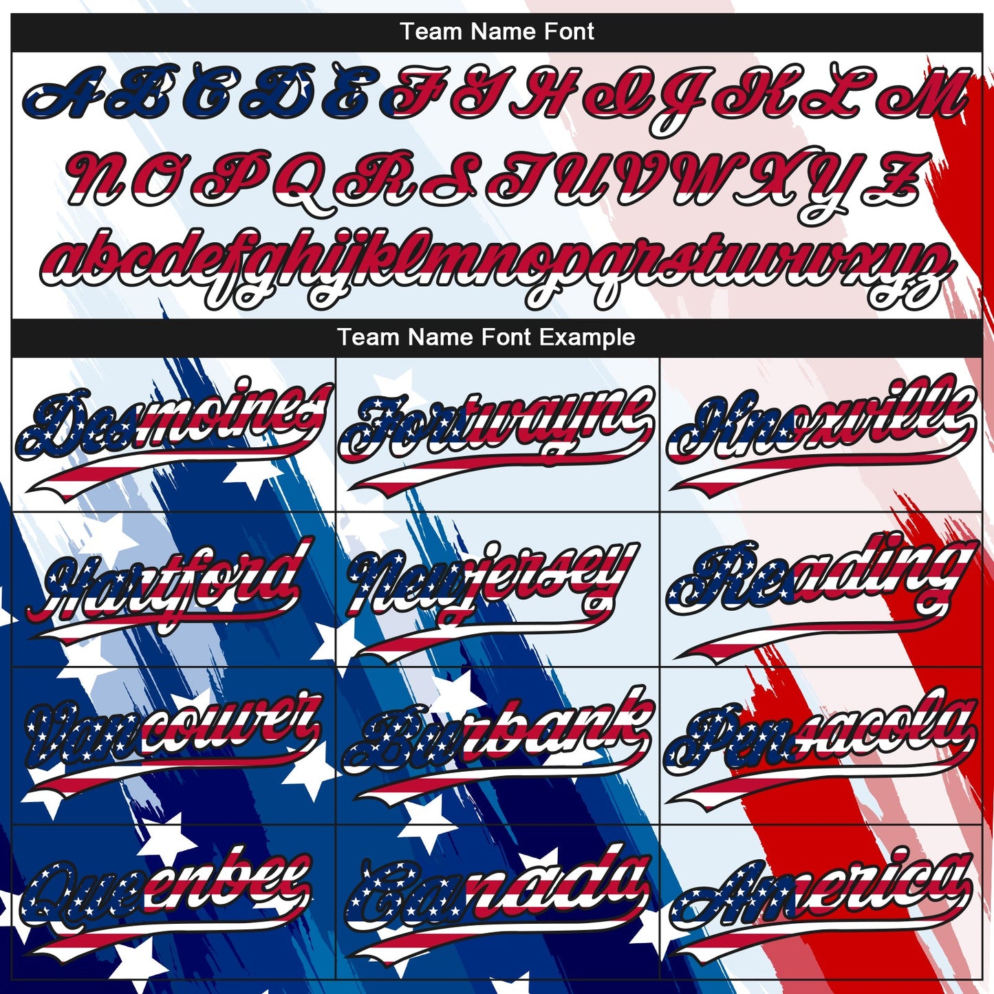 Custom White USA Flag Royal Red-Black American Flag Two-Button Unisex Softball Jersey view 4