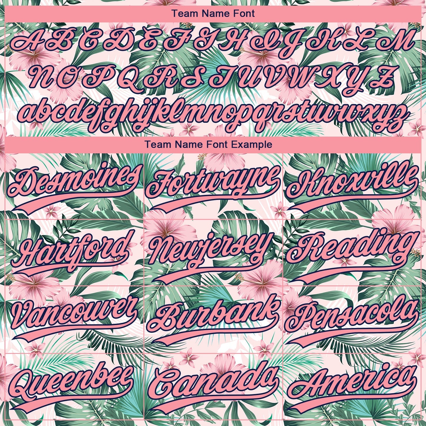 Custom White Medium Pink-Navy Hawaii Palm Leaves And Flowers Two-Button Unisex Softball Jersey view 4