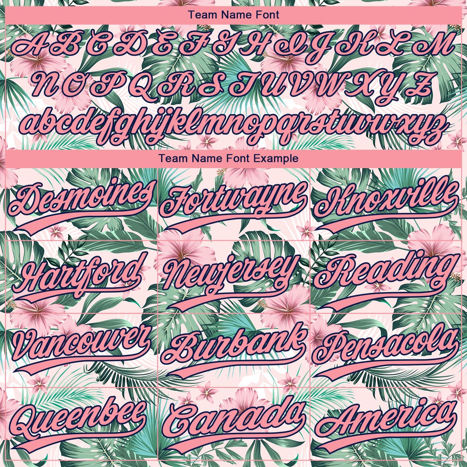 Custom White Medium Pink-Navy Hawaii Palm Leaves And Flowers Two-Button Unisex Softball Jersey view 4