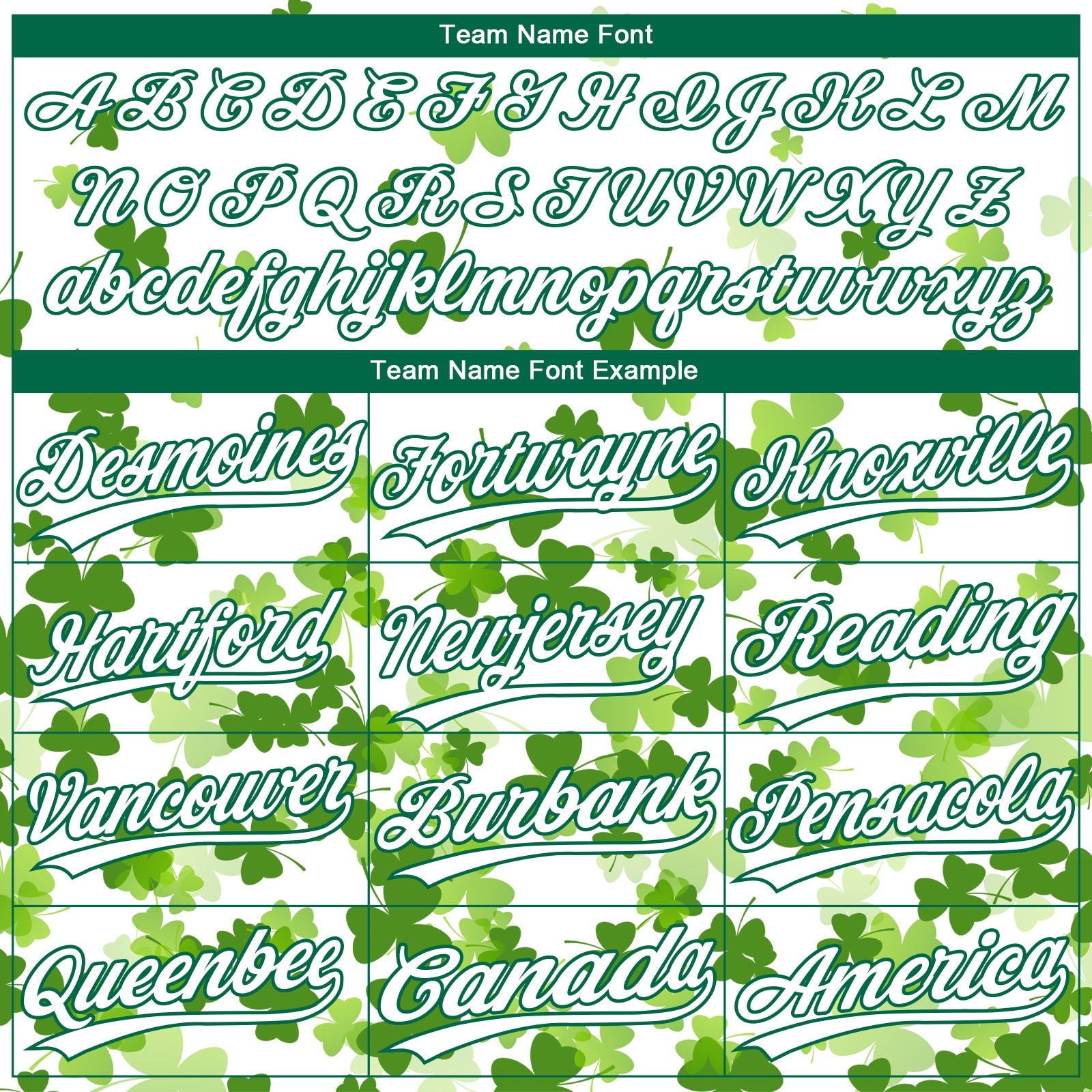 Custom White Kelly Green St.Patrick's Day Shamrock 3D Pattern Design Two-Button Unisex Softball Jersey view 4