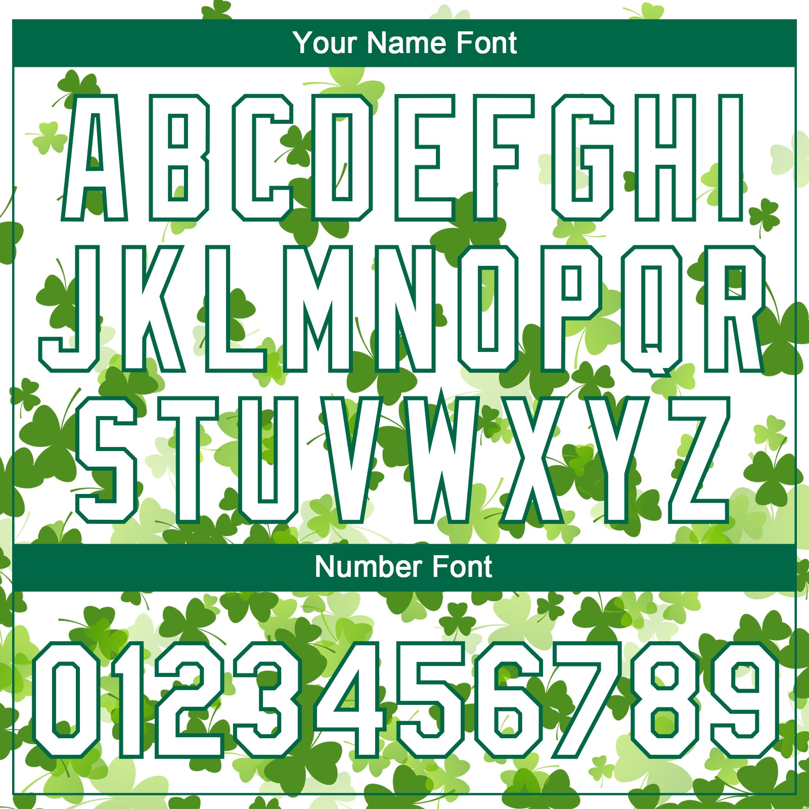 Custom White Kelly Green St.Patrick's Day Shamrock 3D Pattern Design Two-Button Unisex Softball Jersey view 5