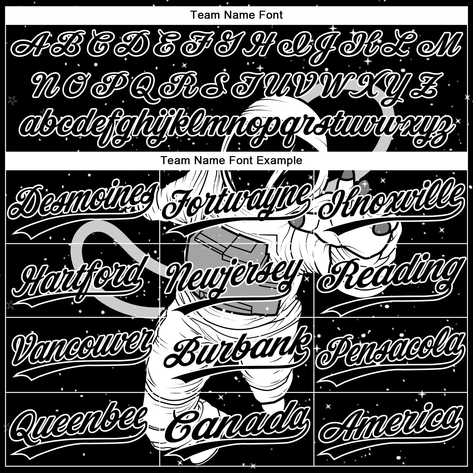 Custom Black White Astronaut 3D Pattern Design Two-Button Unisex Softball Jersey view 4