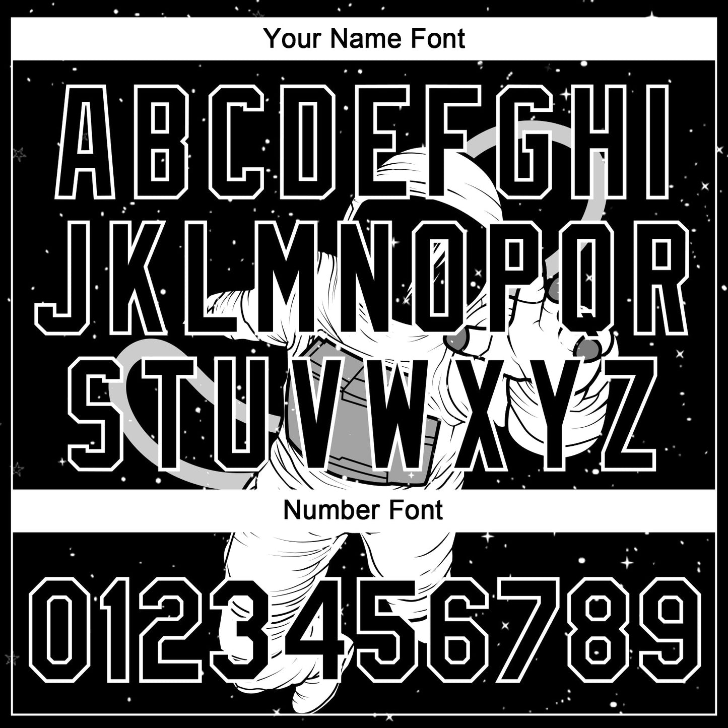 Custom Black White Astronaut 3D Pattern Design Two-Button Unisex Softball Jersey view 5